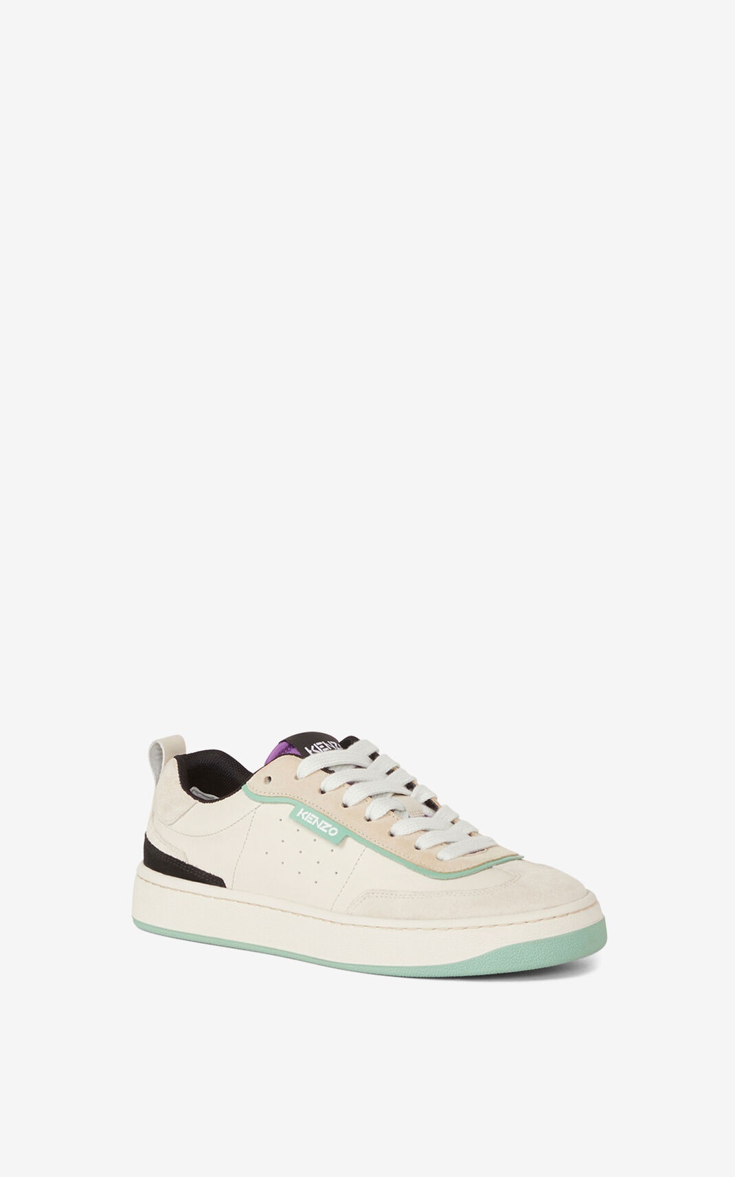 KENZO Kourt 80 leather trainers - 3