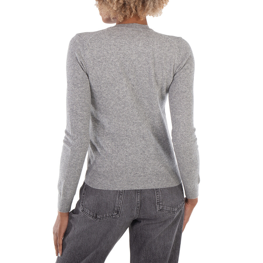 Comme Des Garcons Black Heart Logo Cardigan In Grey - 3