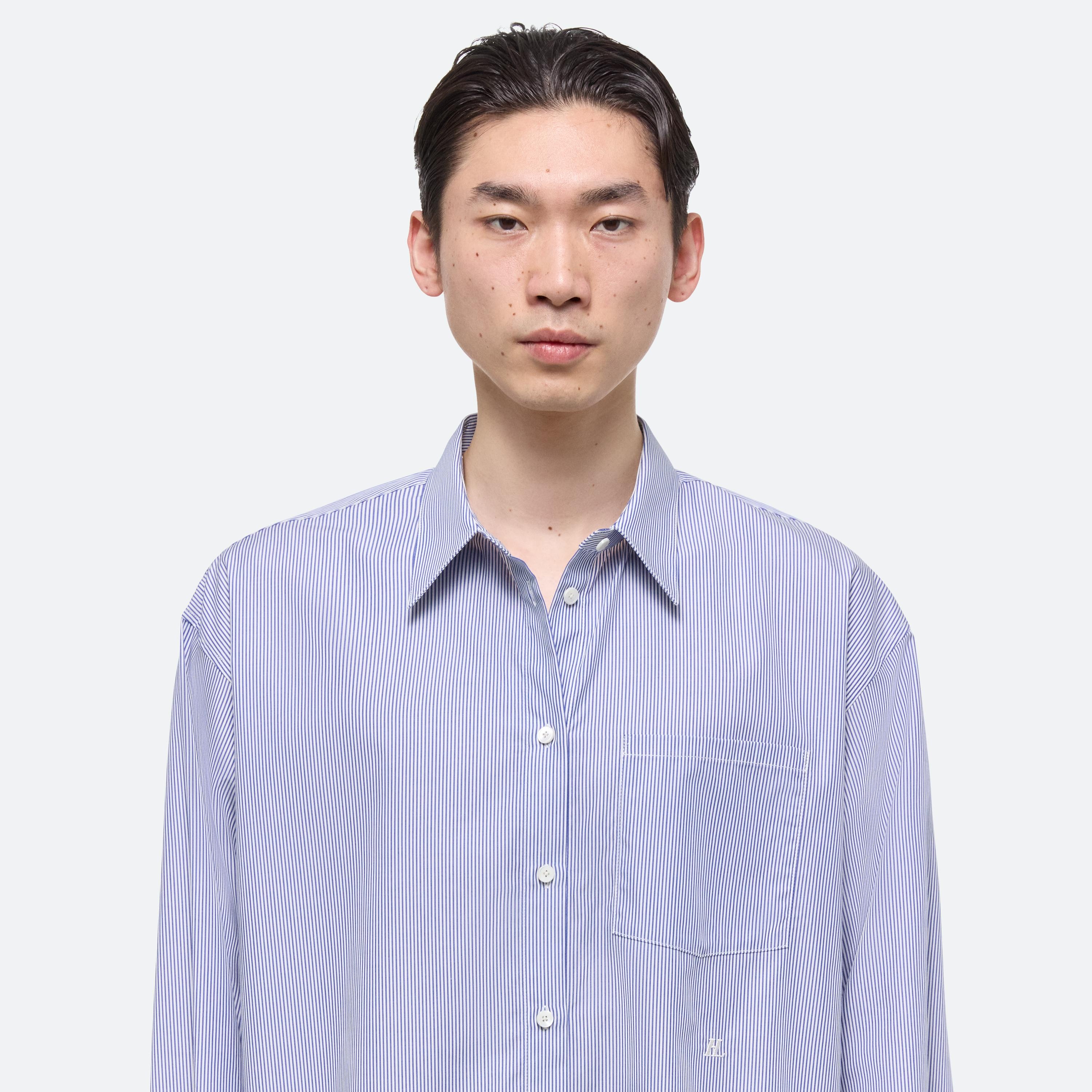 OVERSIZED STRIPED POPLIN SHIRT - 10