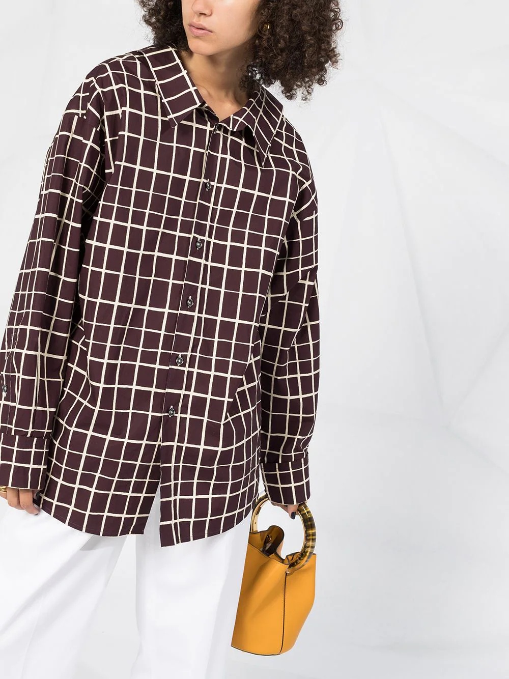 check-pattern shirt - 5