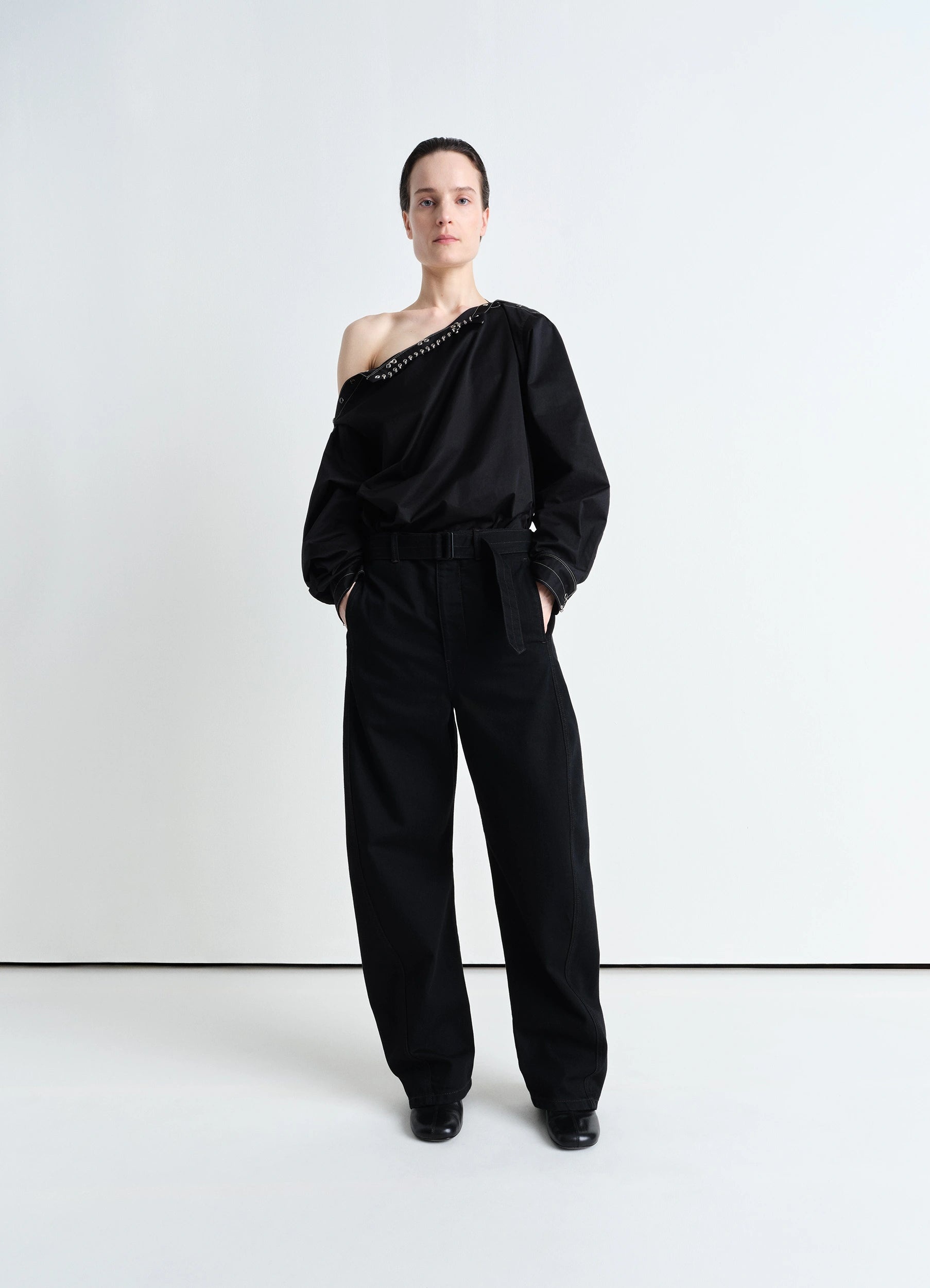Lemaire TWISTED BELTED PANTS | REVERSIBLE