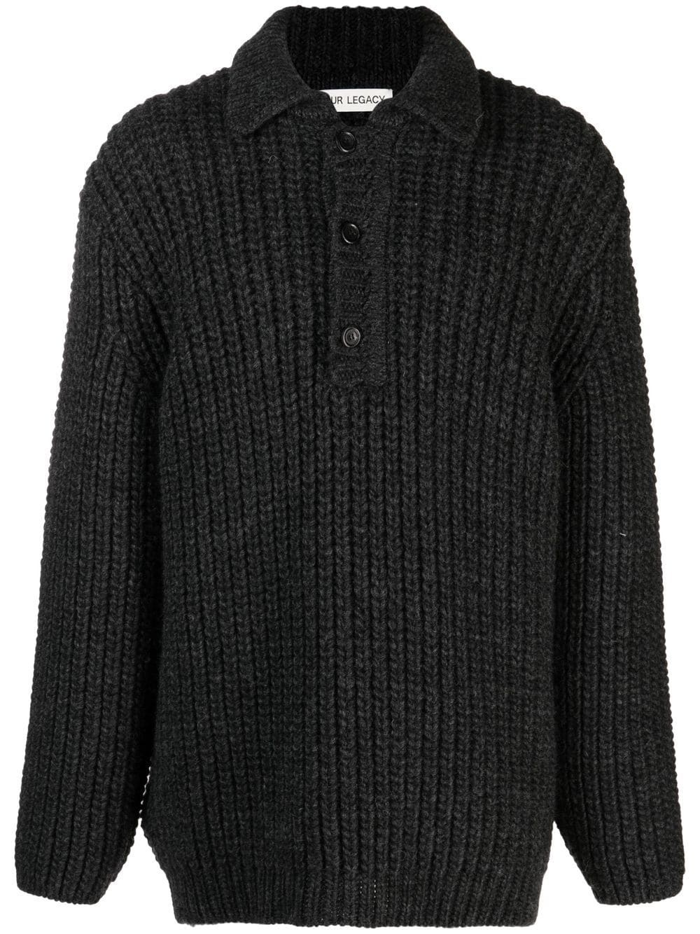 Big Piqué chunky knit jumper - 1