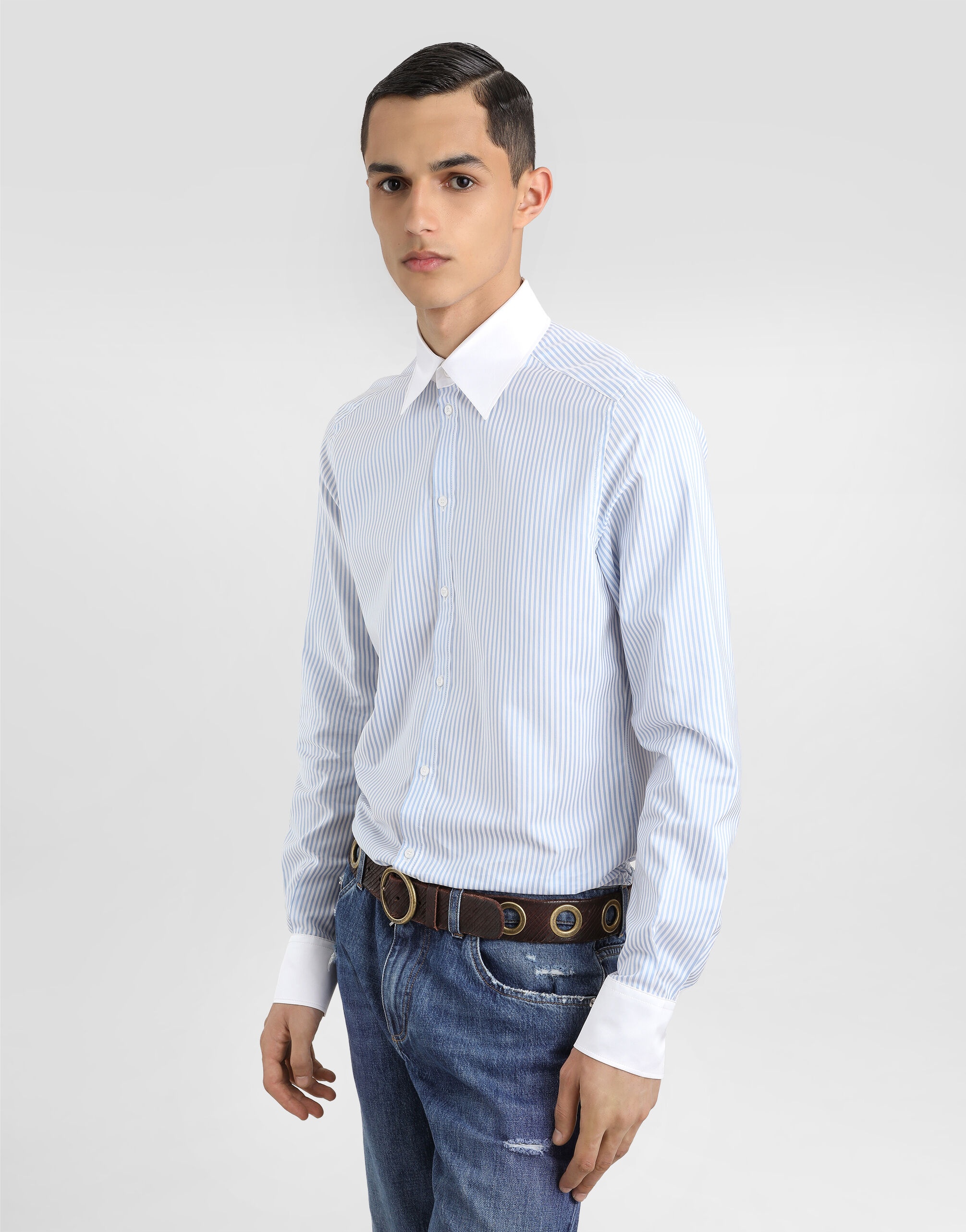 Striped cotton shirt - 4