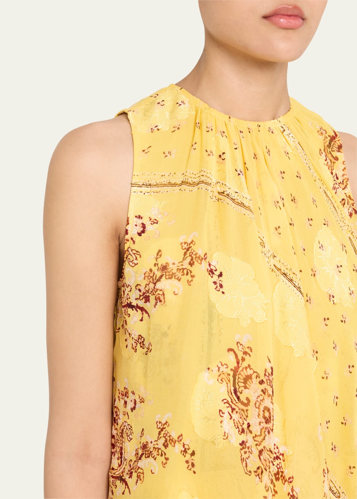 Caprice Asymmetric Layered Silk Dress - 5