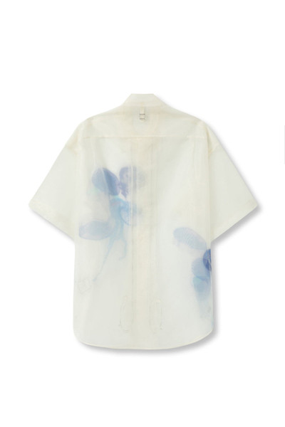 Wooyoungmi Mens Shirt With Blue Jellyfish outlook