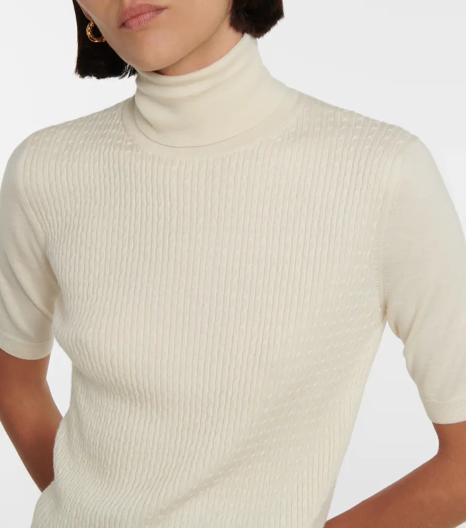 Castle cable-knit cashmere top - 4