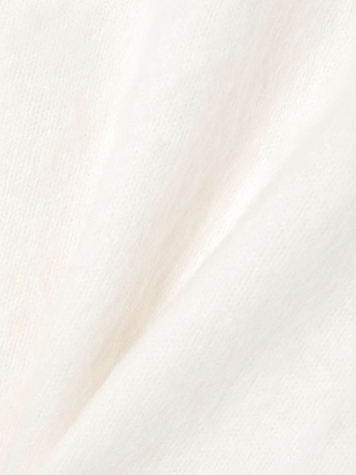 Carolyn brushed-organic cashmere polo shirt Cream - 5