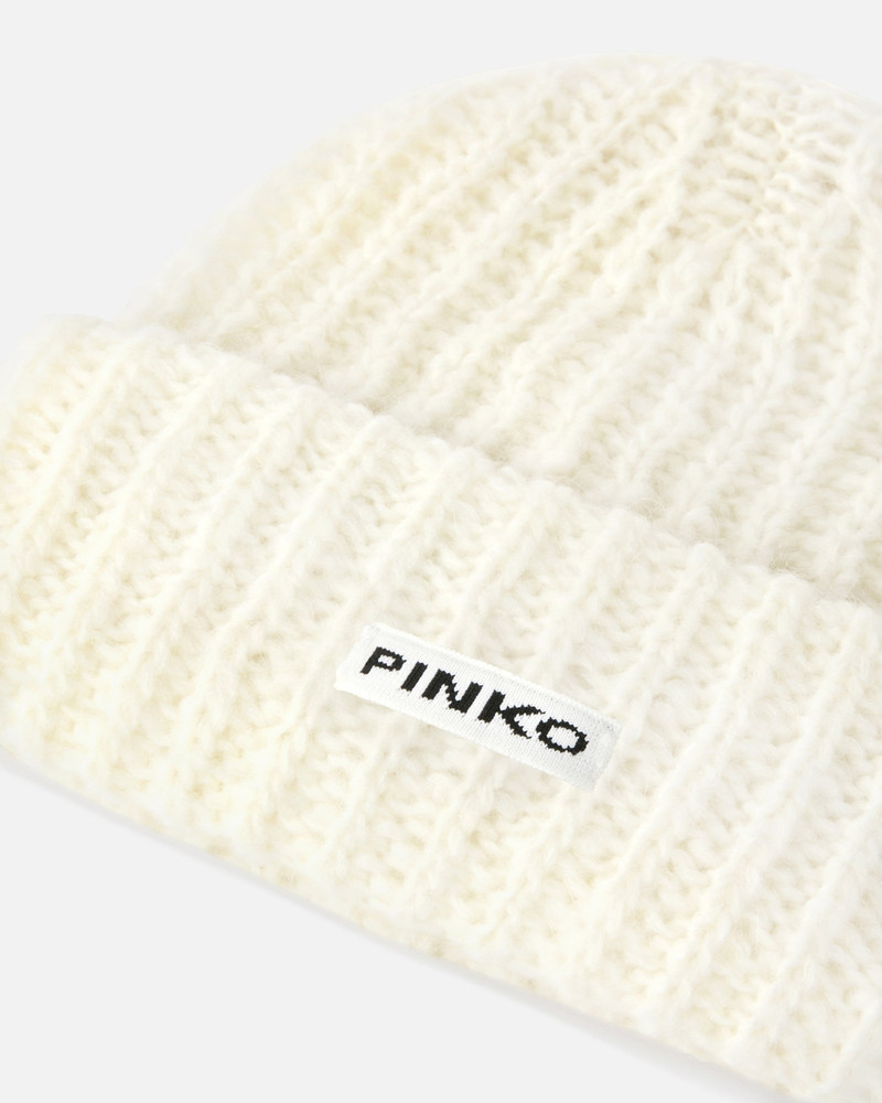 PINKO BEANIE WITH PINKO LOGO LETTERING outlook