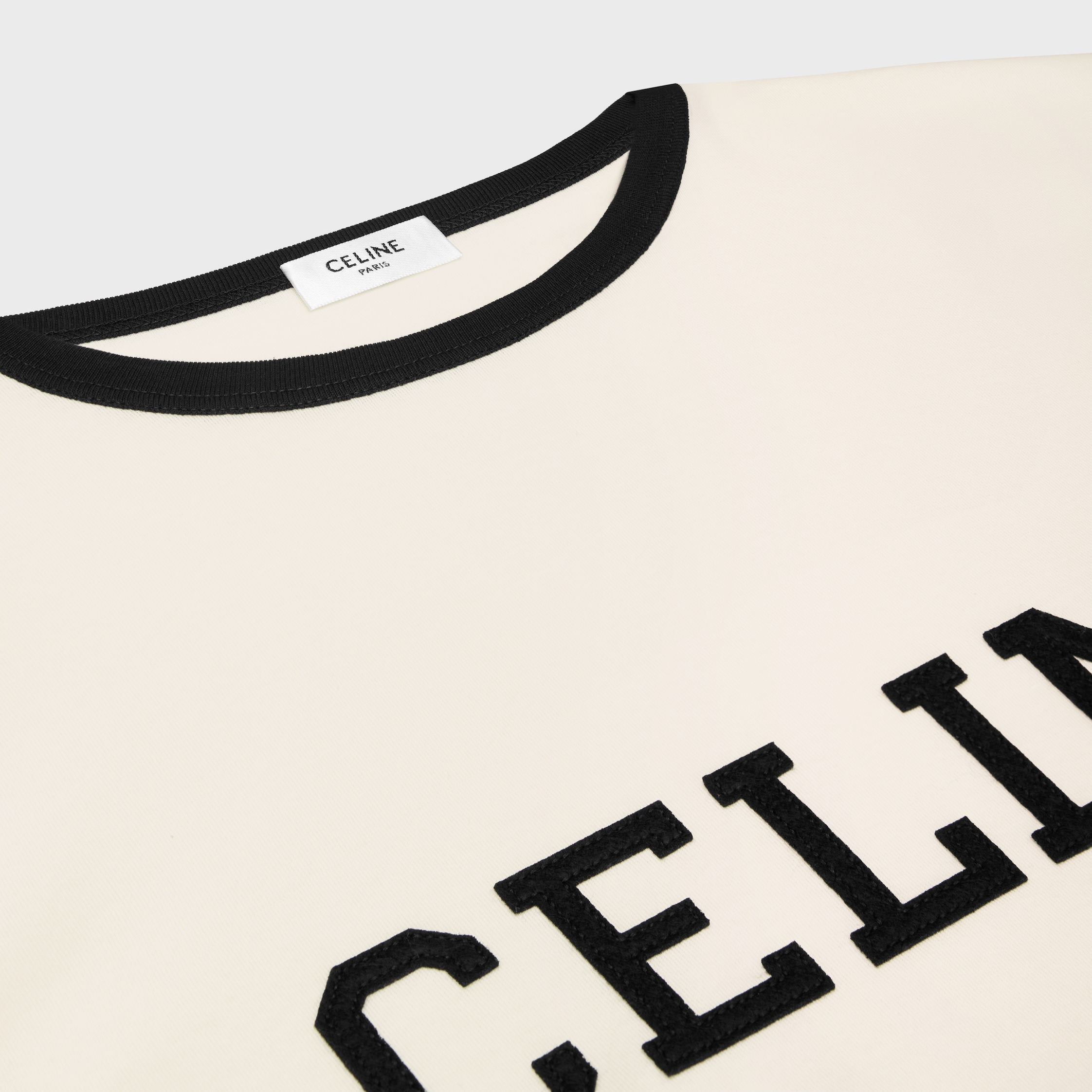 celine regular t-shirt in cotton jersey - 3
