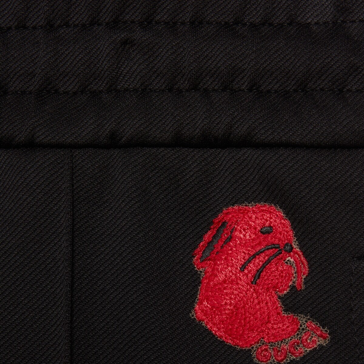 Jersey pants with embroidery - 5