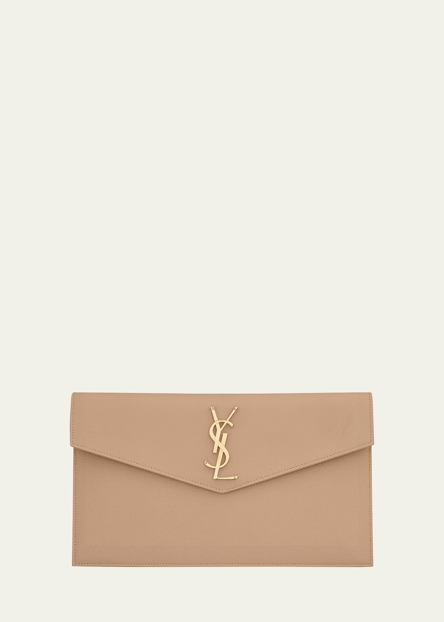 Uptown Medium YSL Monogram Grain de Poudre Pouch Bag - 1