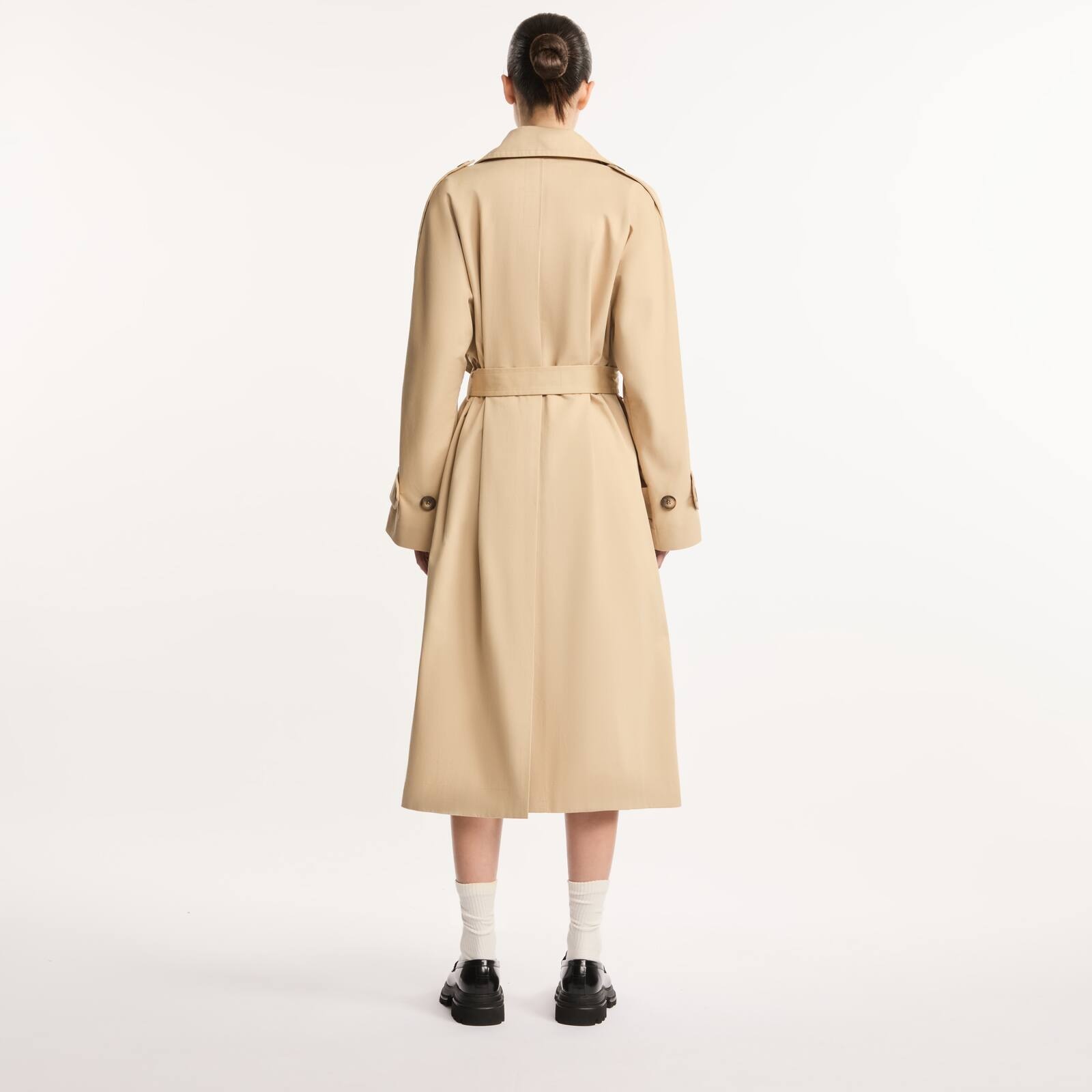 Trench coat in gabardine - 7