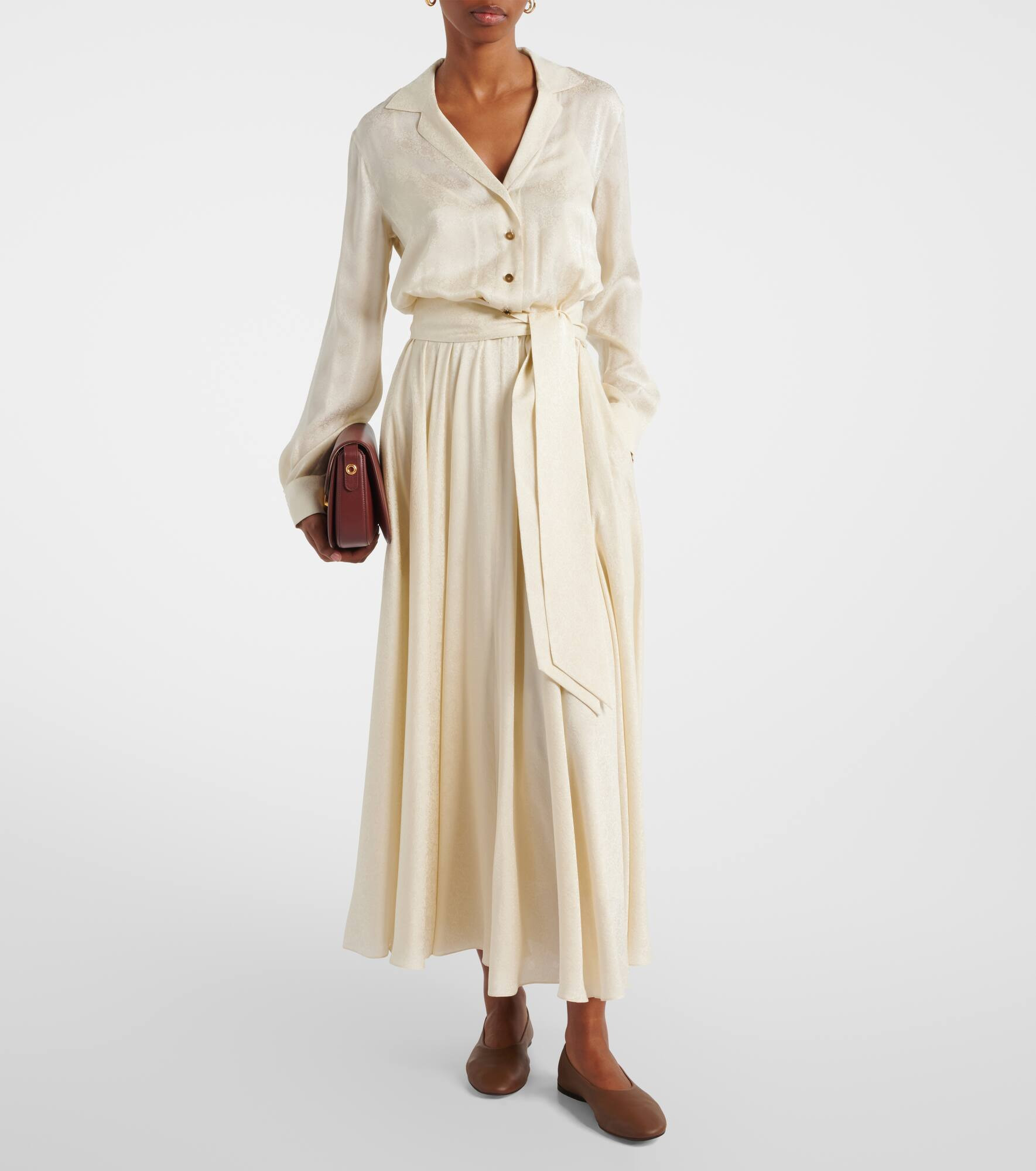 Nevis silk shirt dress - 2