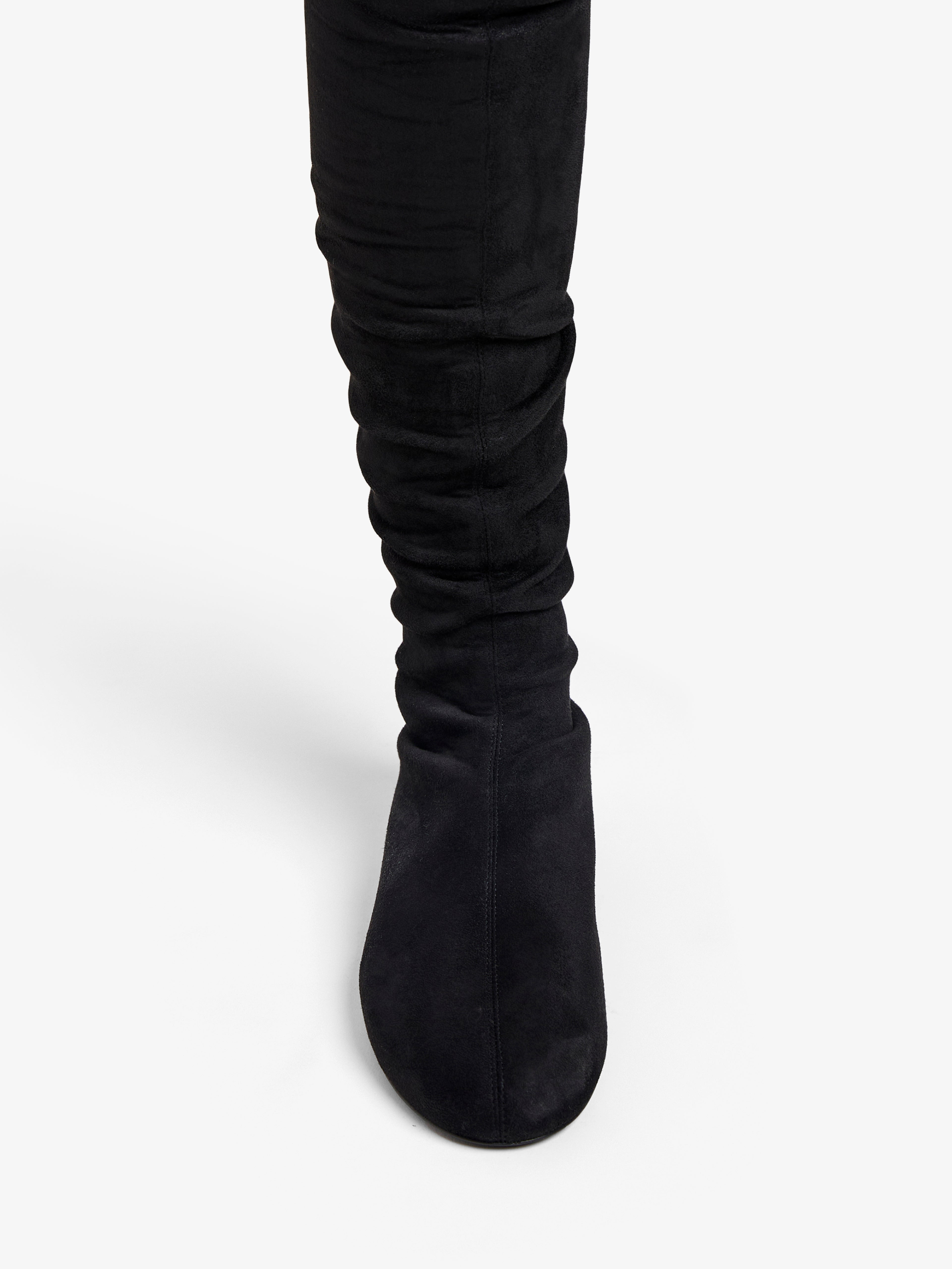Tee Stretch Over The Knee Boots in Faux Suede - 3