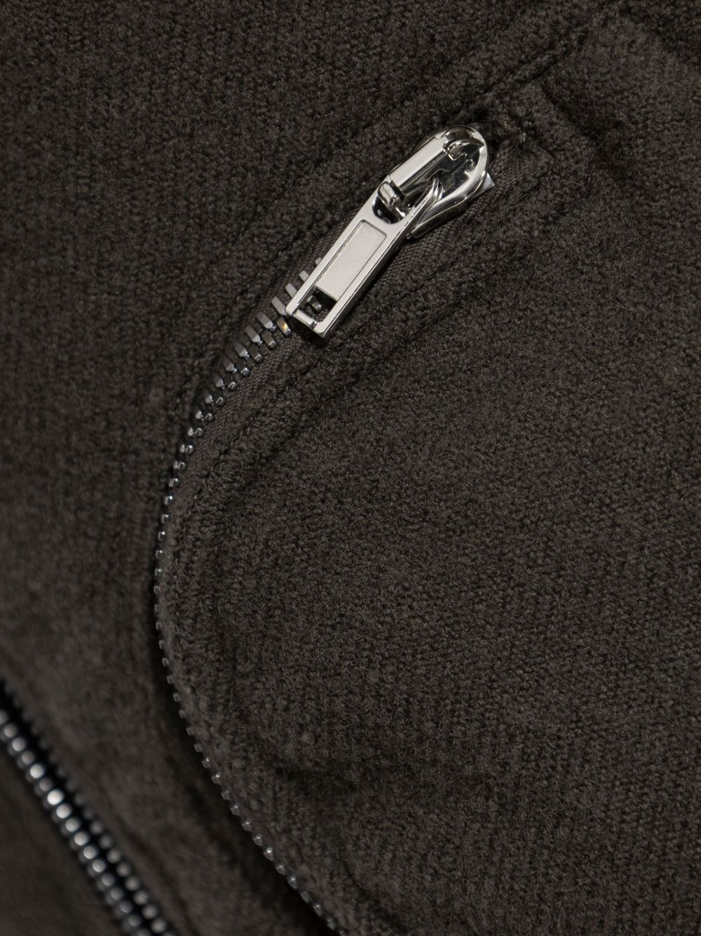 zip-fastening pocket bomber jacket - 5
