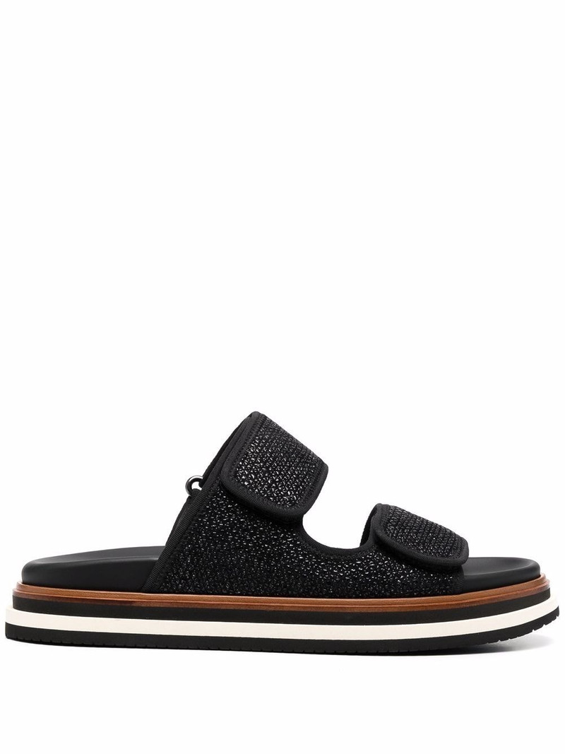 touch-strap flat sandals 1