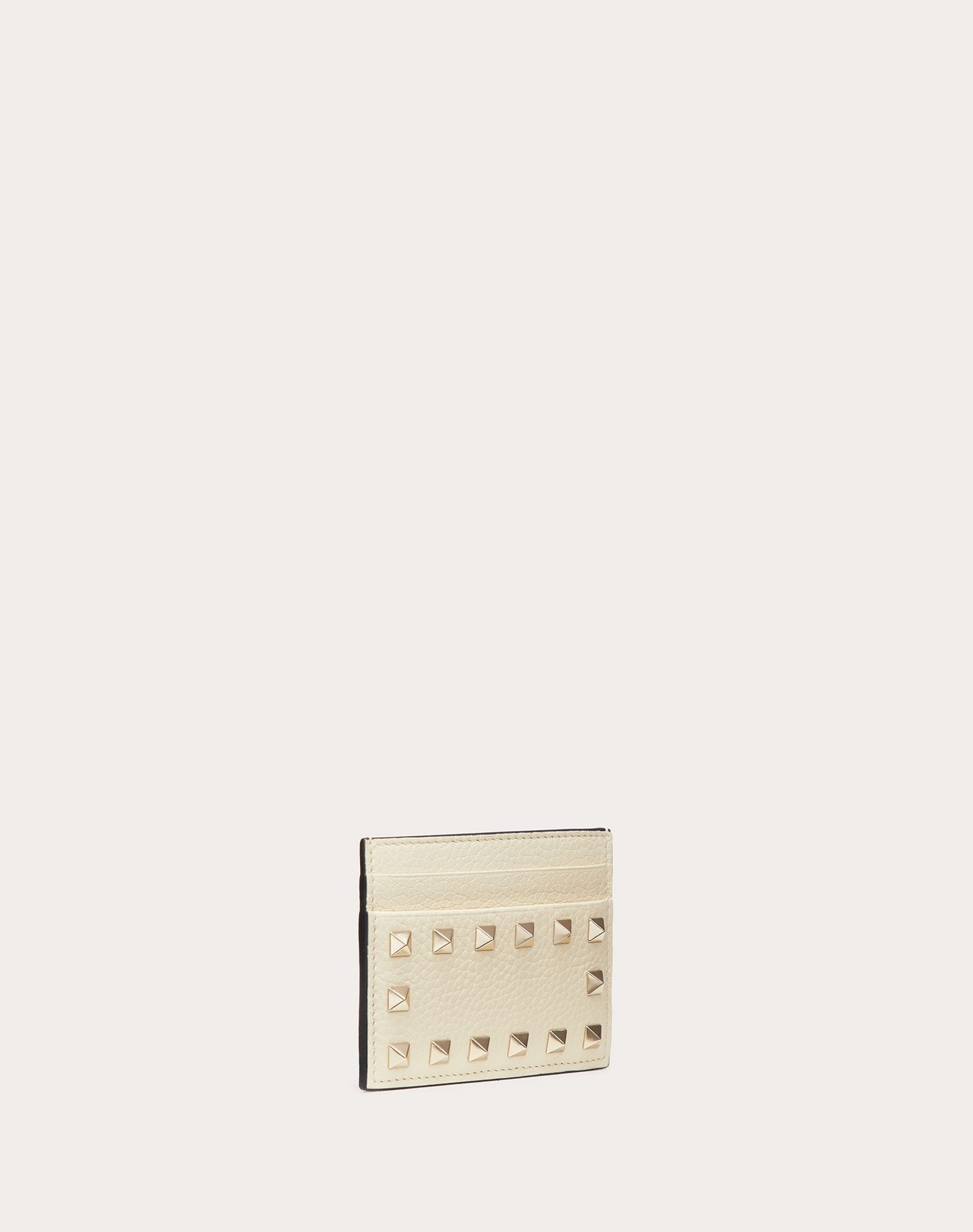 Rockstud Grainy Calfskin Cardholder - 4