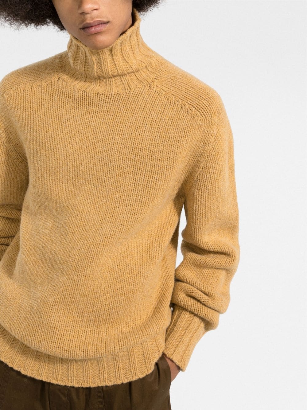 high neck knitted jumper - 3