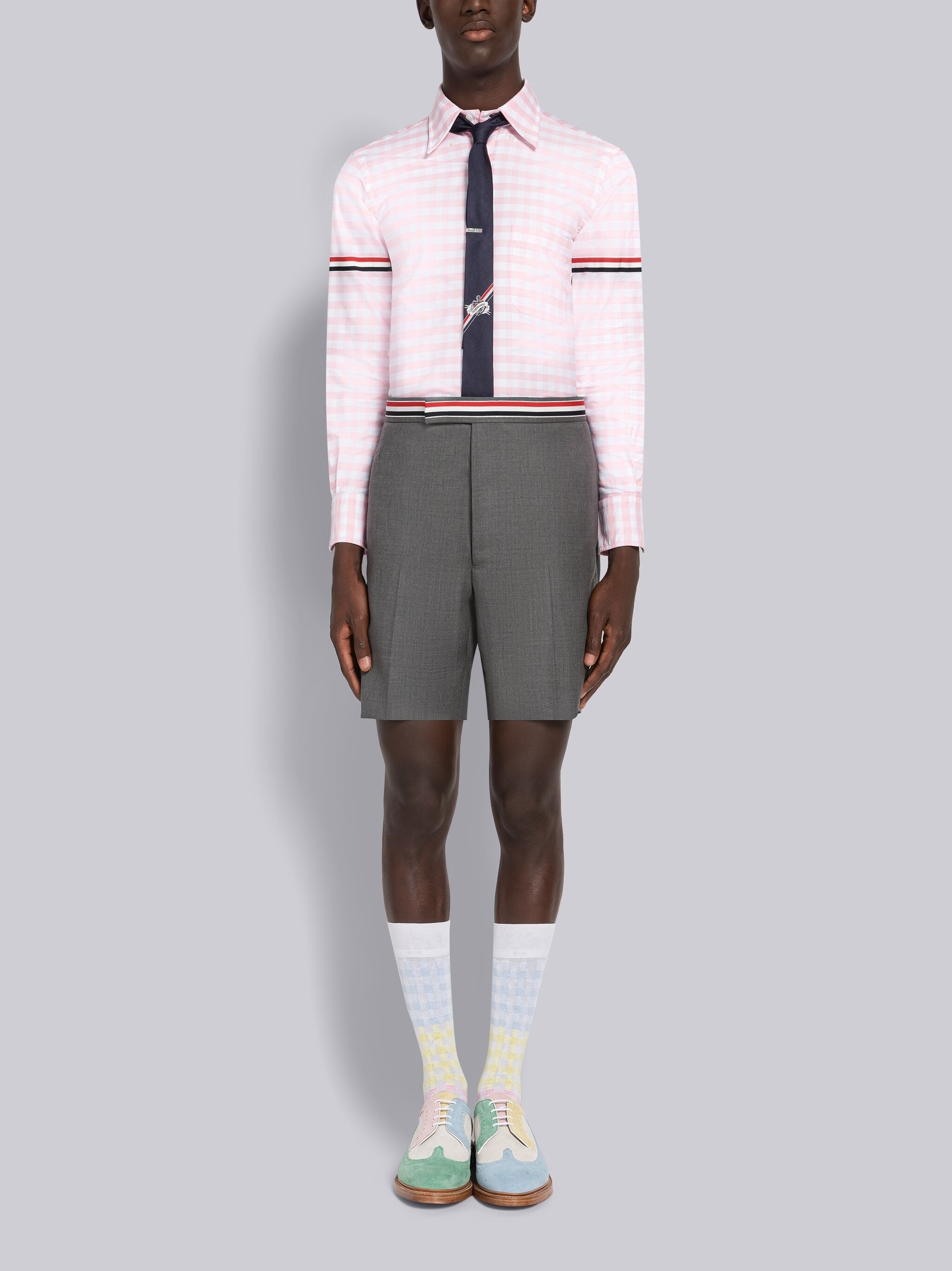 Gingham Oxford Armband Classic Shirt - 5