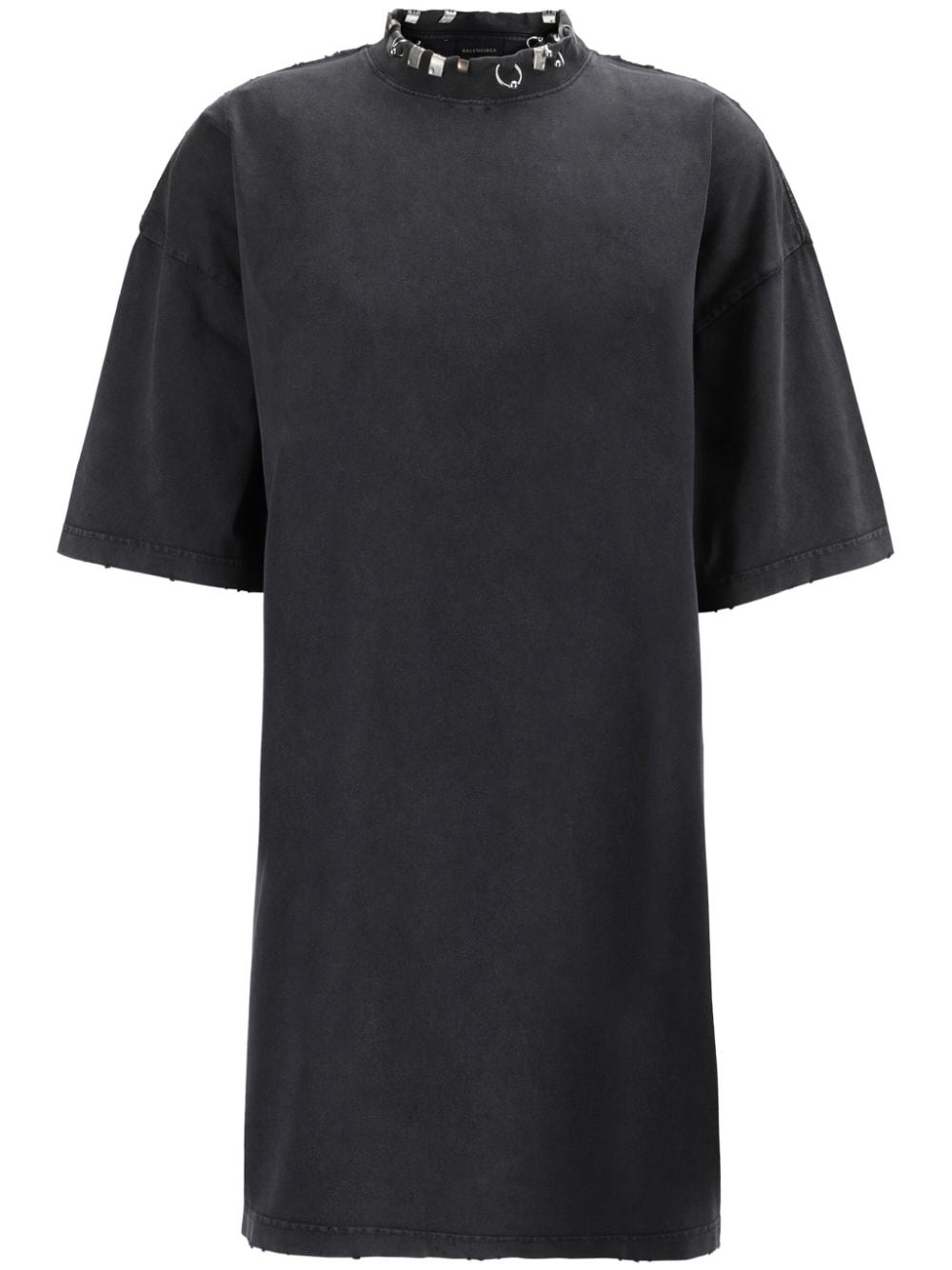 piercing-embellished cotton t-shirt dress - 1