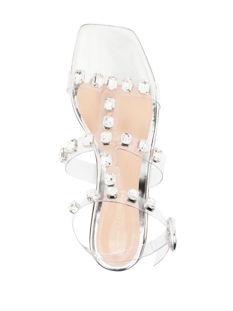 crystal-embellished sandals - 4