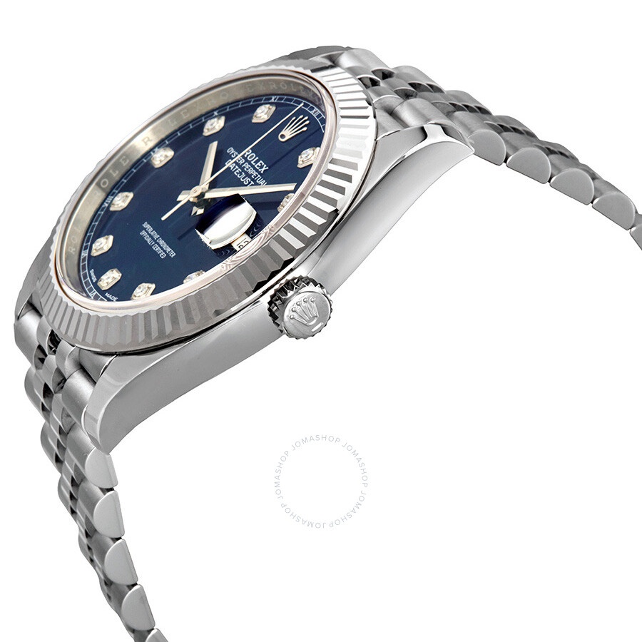 Rolex Datejust Blue Diamond Dial Automatic Men's Jubilee Watch 126334BLDJ - 2