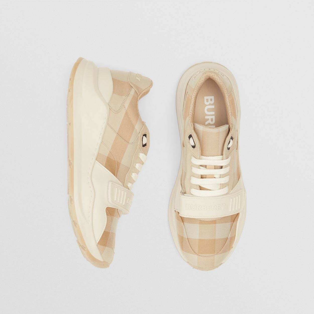 Check Cotton Sneakers - 6