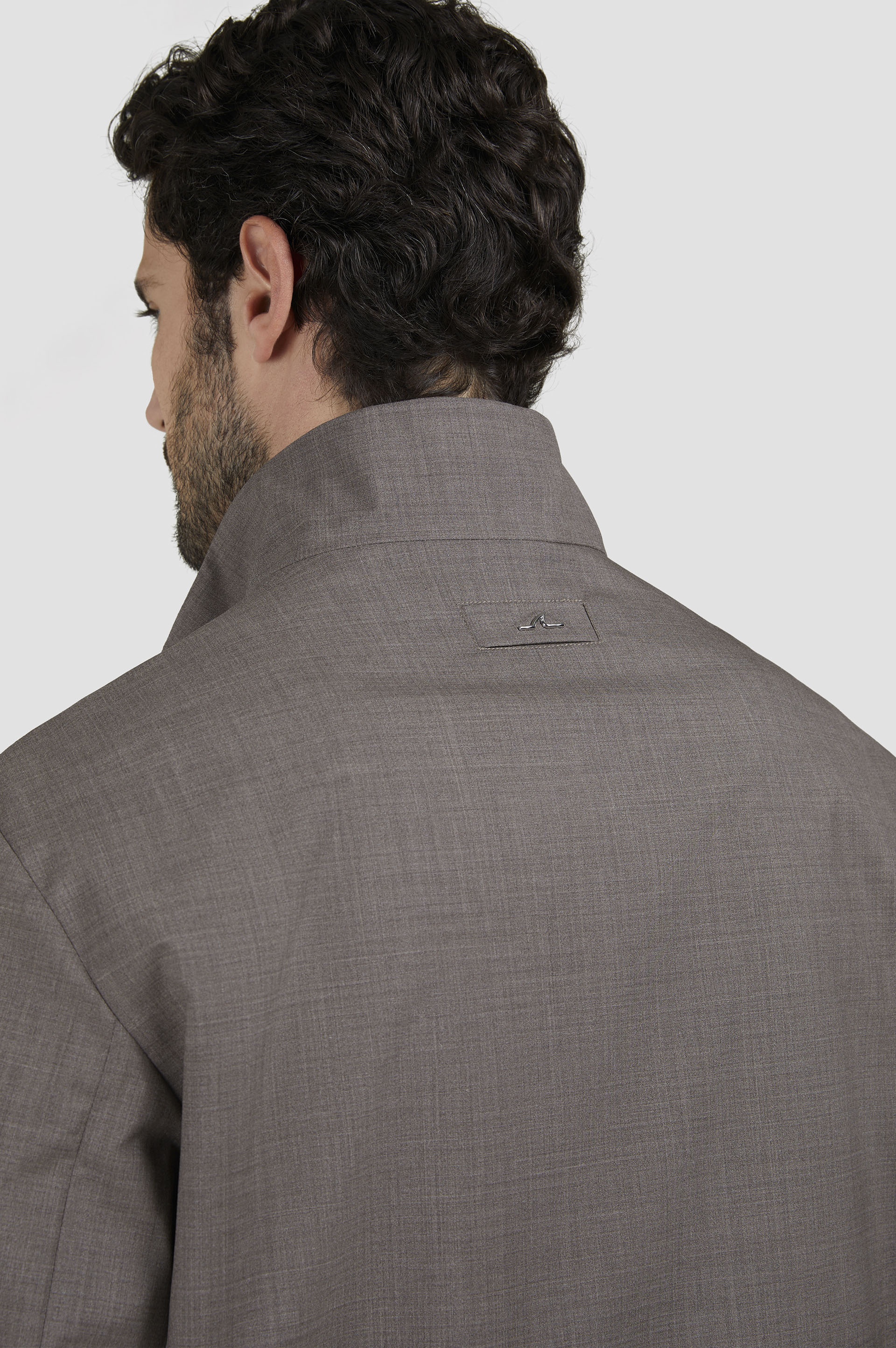 WOOL AND SILK BOMBER - 6