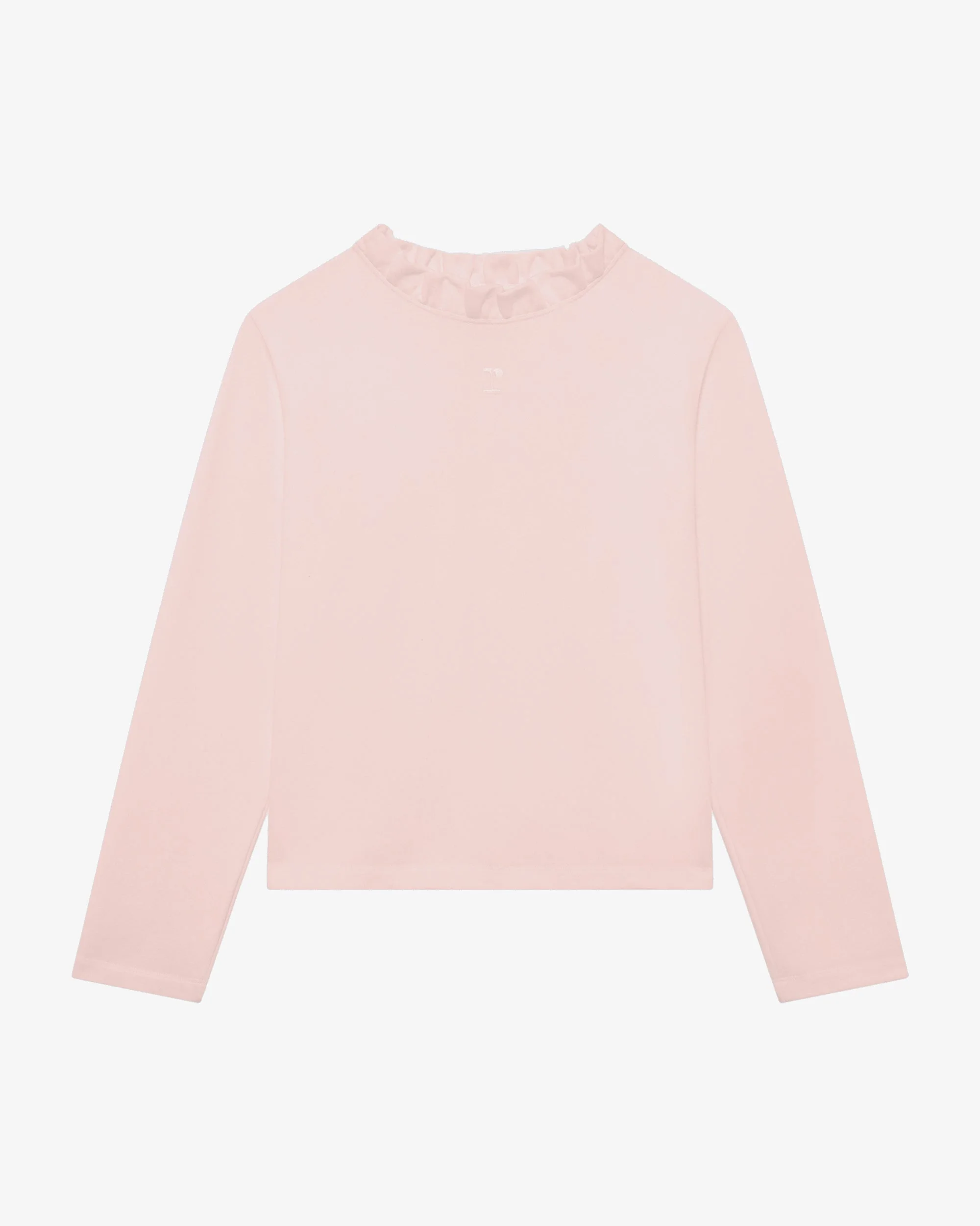 Ruffled Collar Sweatshirt - 1
