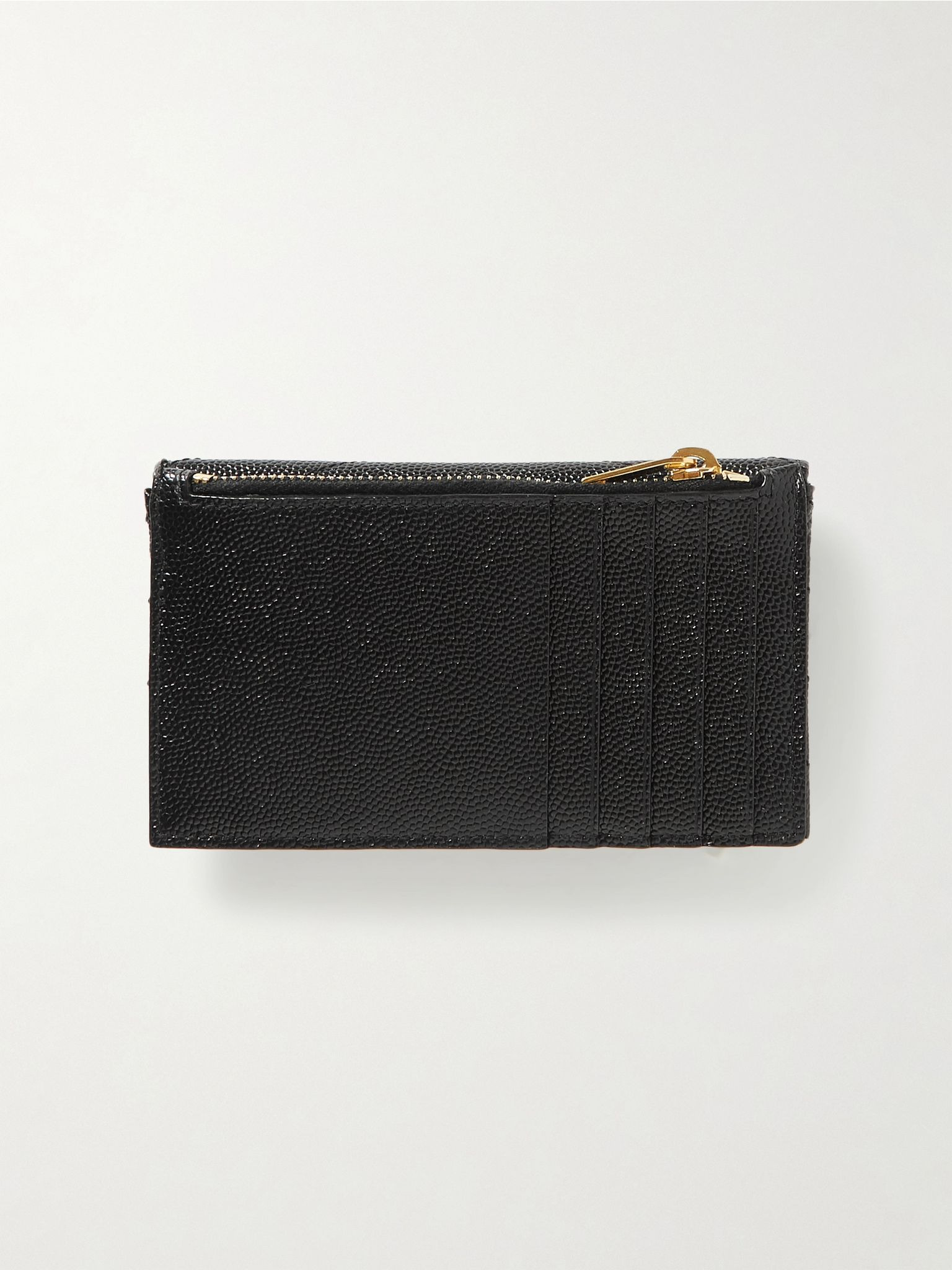 Monogramme quilted textured-leather wallet Black - 3