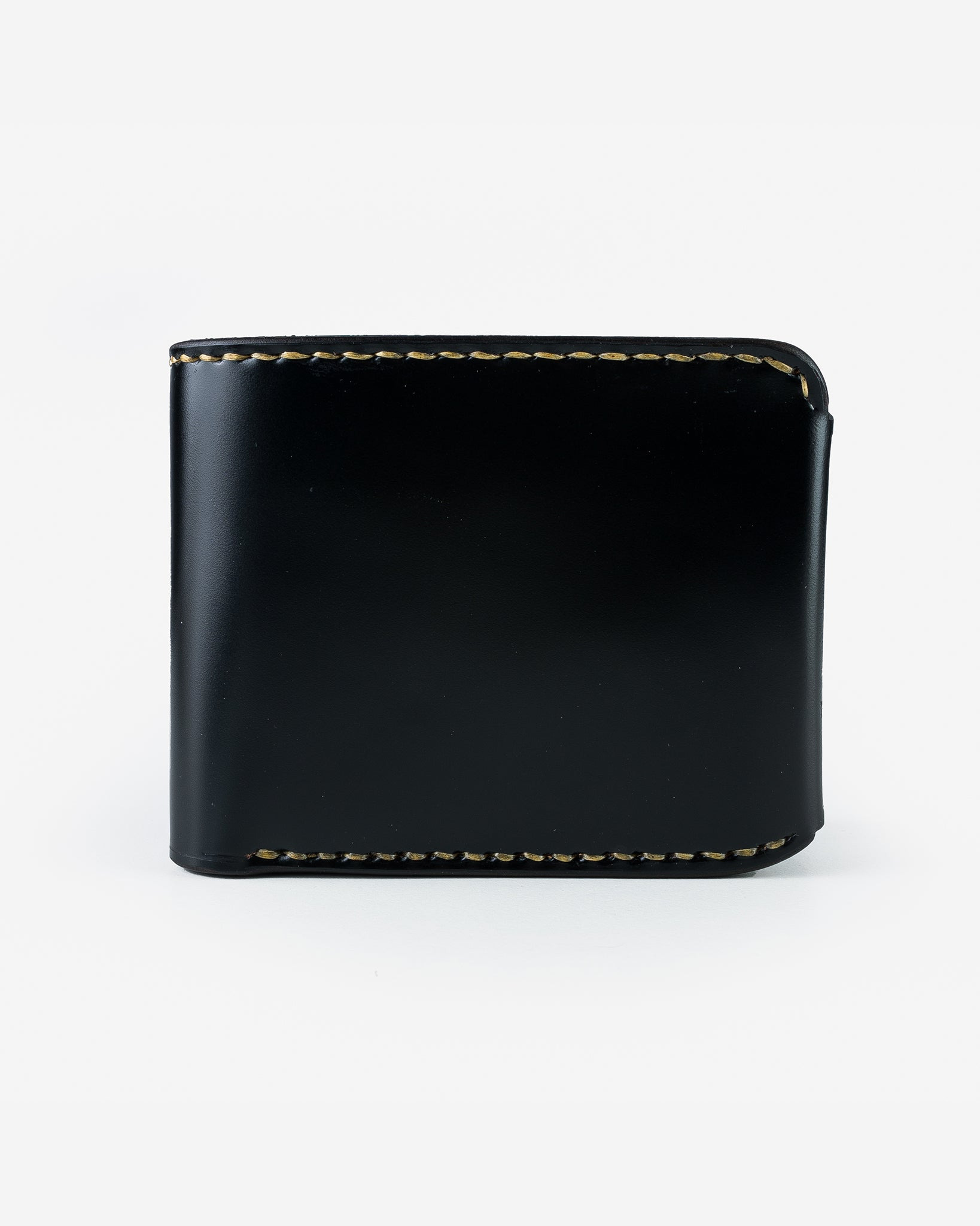 IHG-01-BLK Small Shell Cordovan Wallet - Black - 1