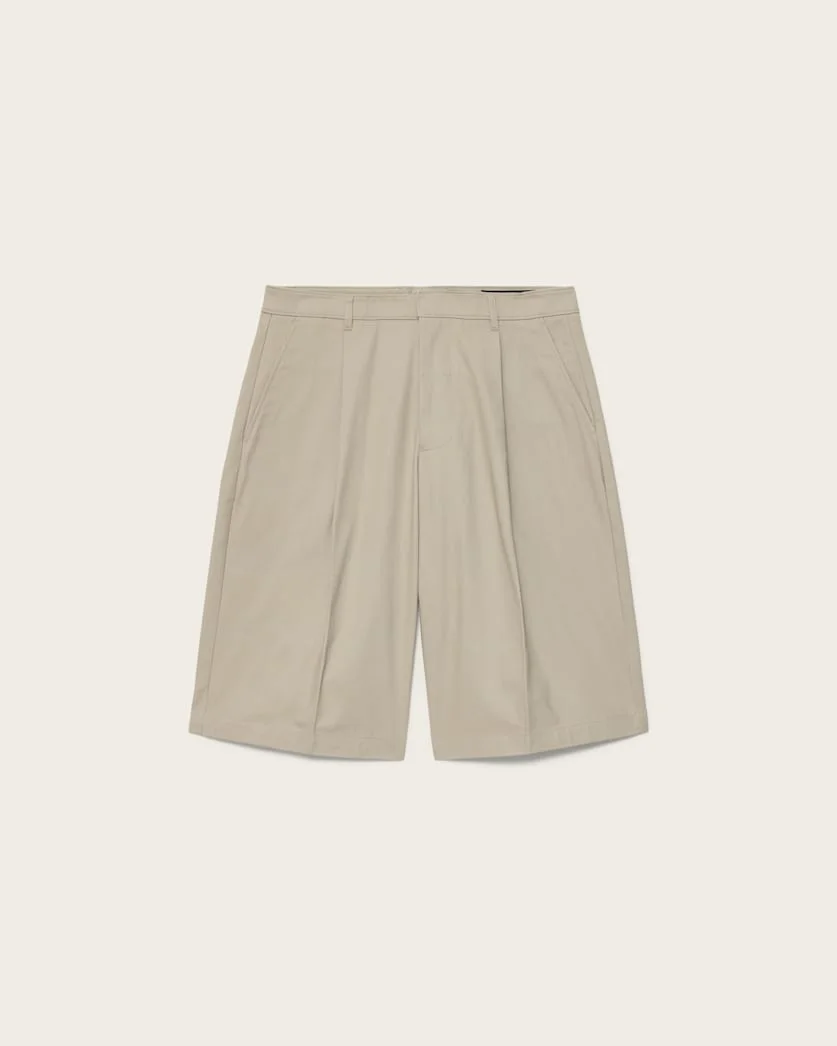 CASTRO WIDE LEG COTTON SHORTS - 1