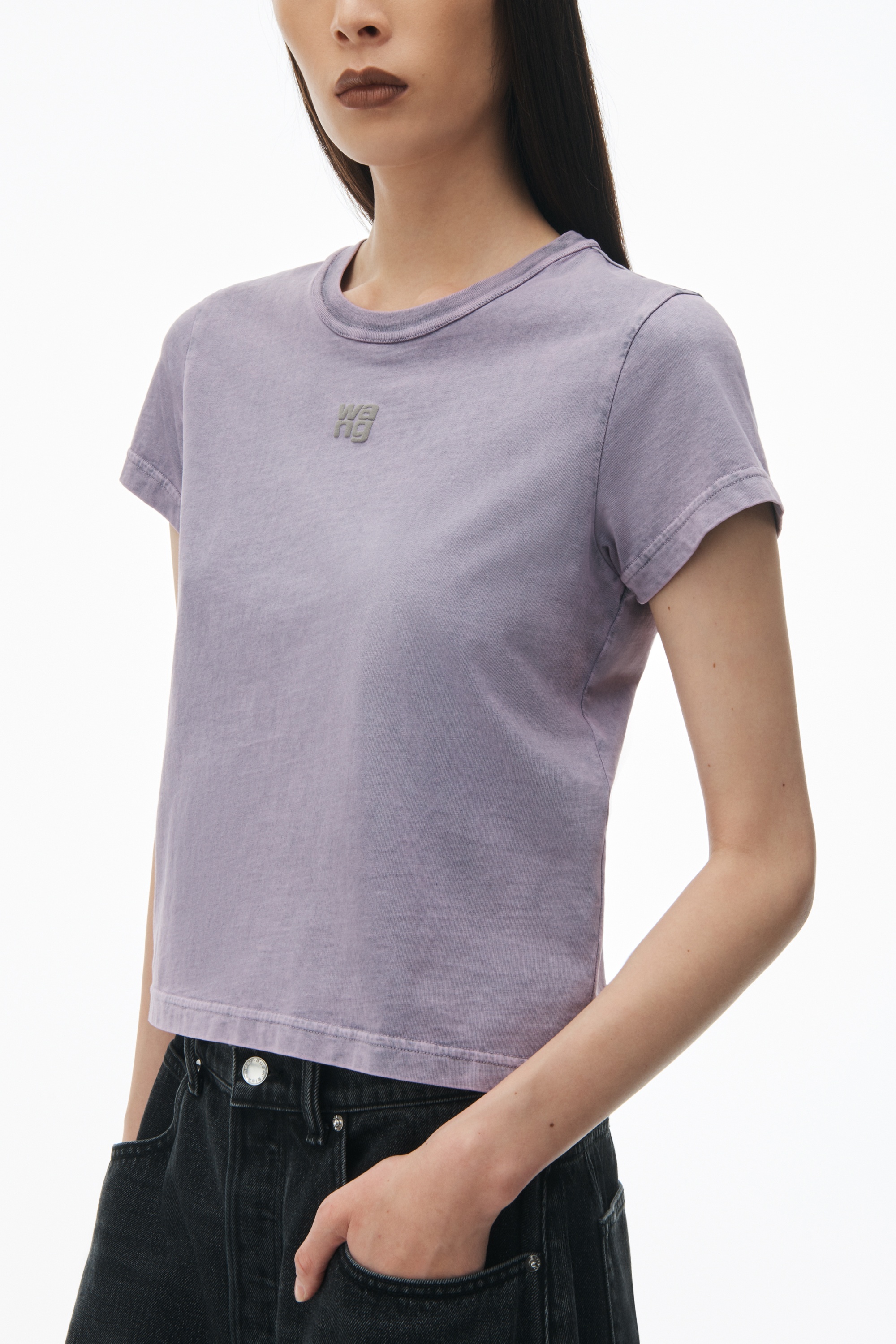 Logo Shrunken Tee in Cotton Jersey - 3