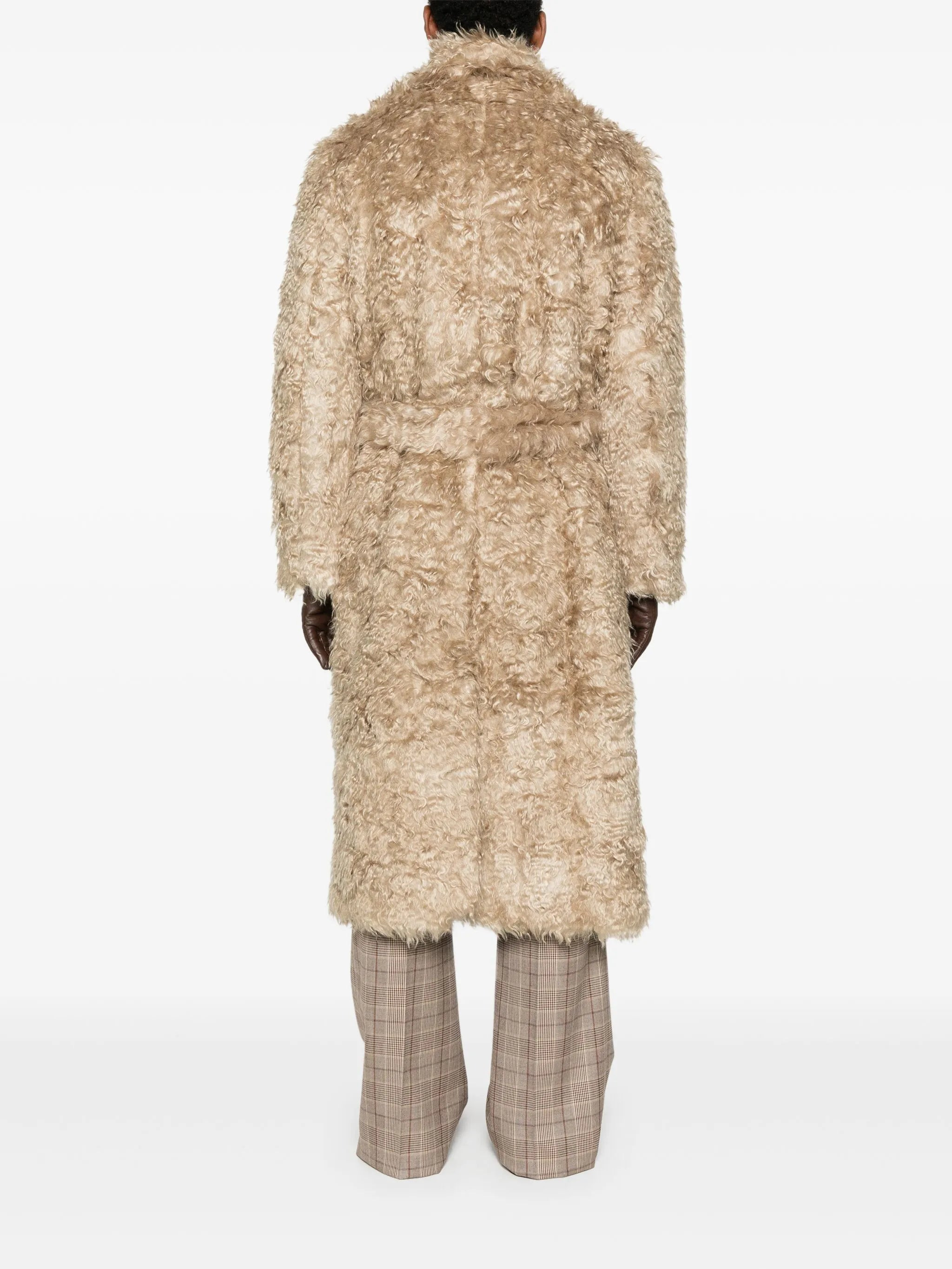 Ernest W. Baker Double-breasted Belted Coat - 4