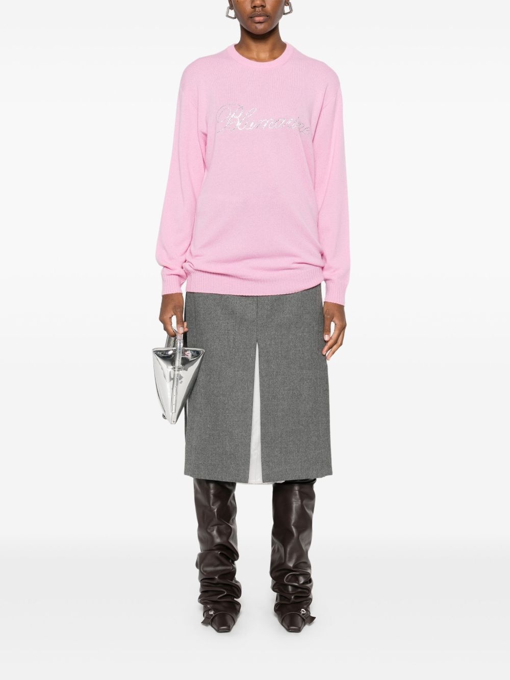 logo-appliqué sweater - 2