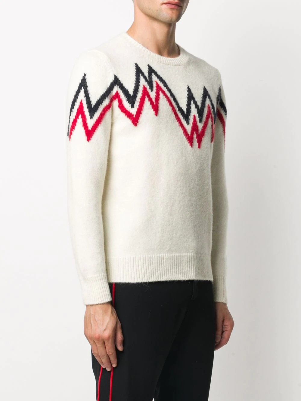 zig-zag intarsia jumper - 3