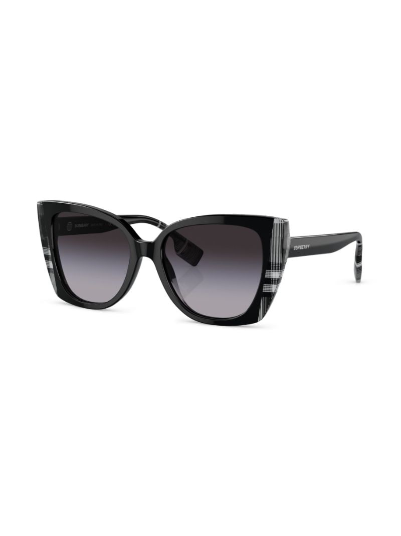 oversized check-print sunglasses - 3