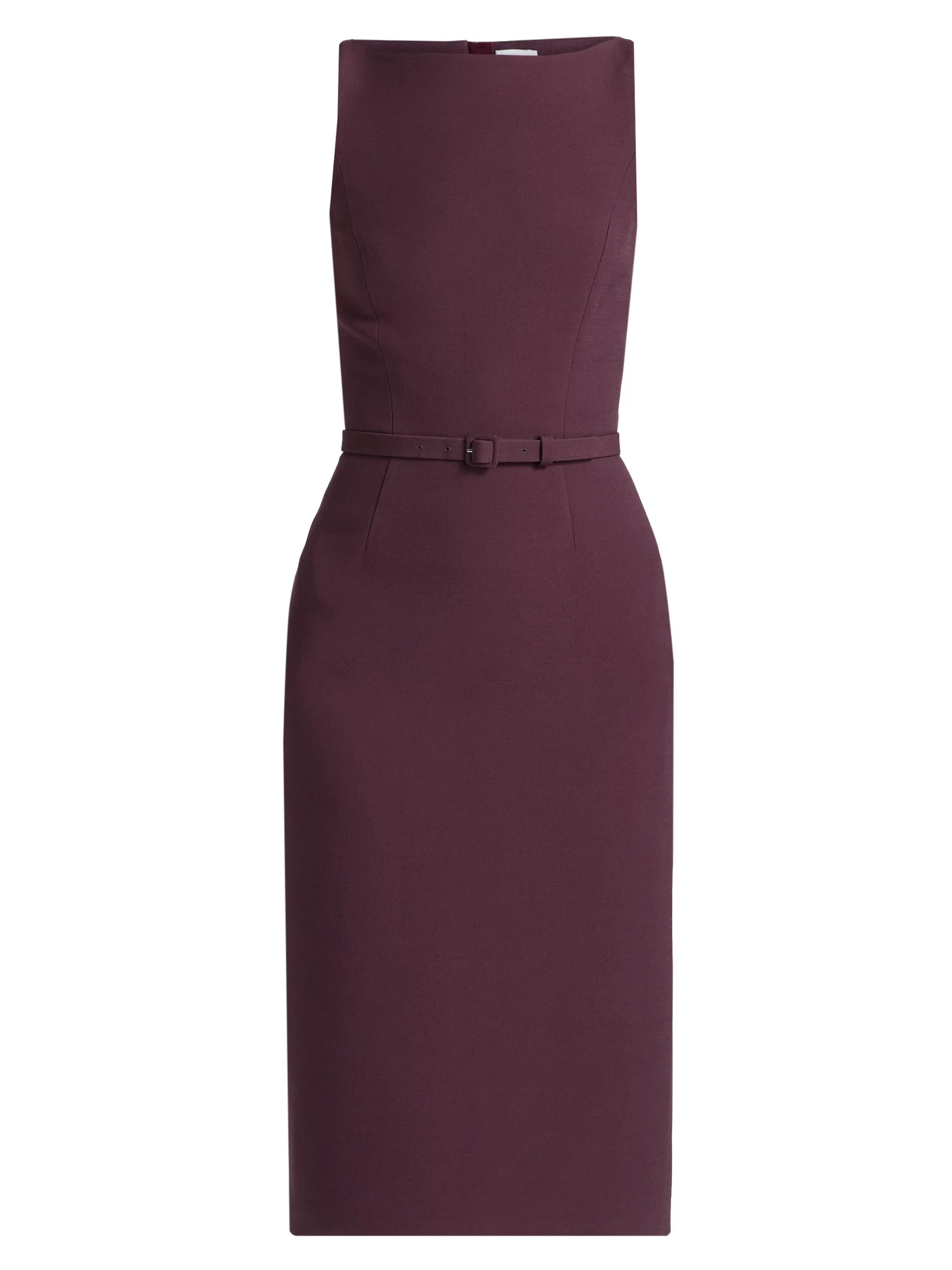 Women's Annette Wool-Silk Sheath Dress - Plum - 1