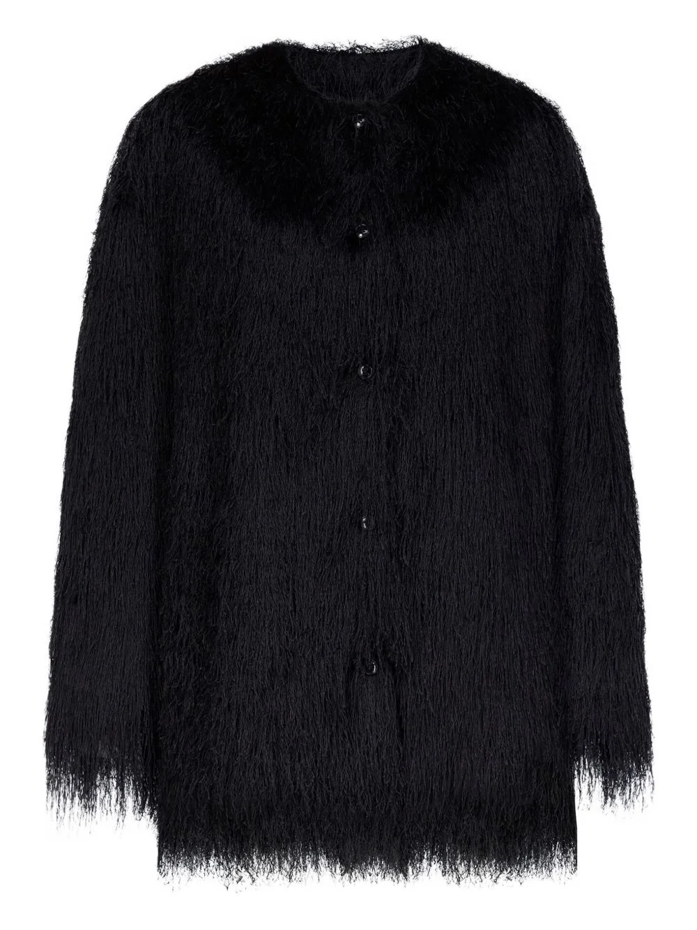 Filipo fringed button coat - 1