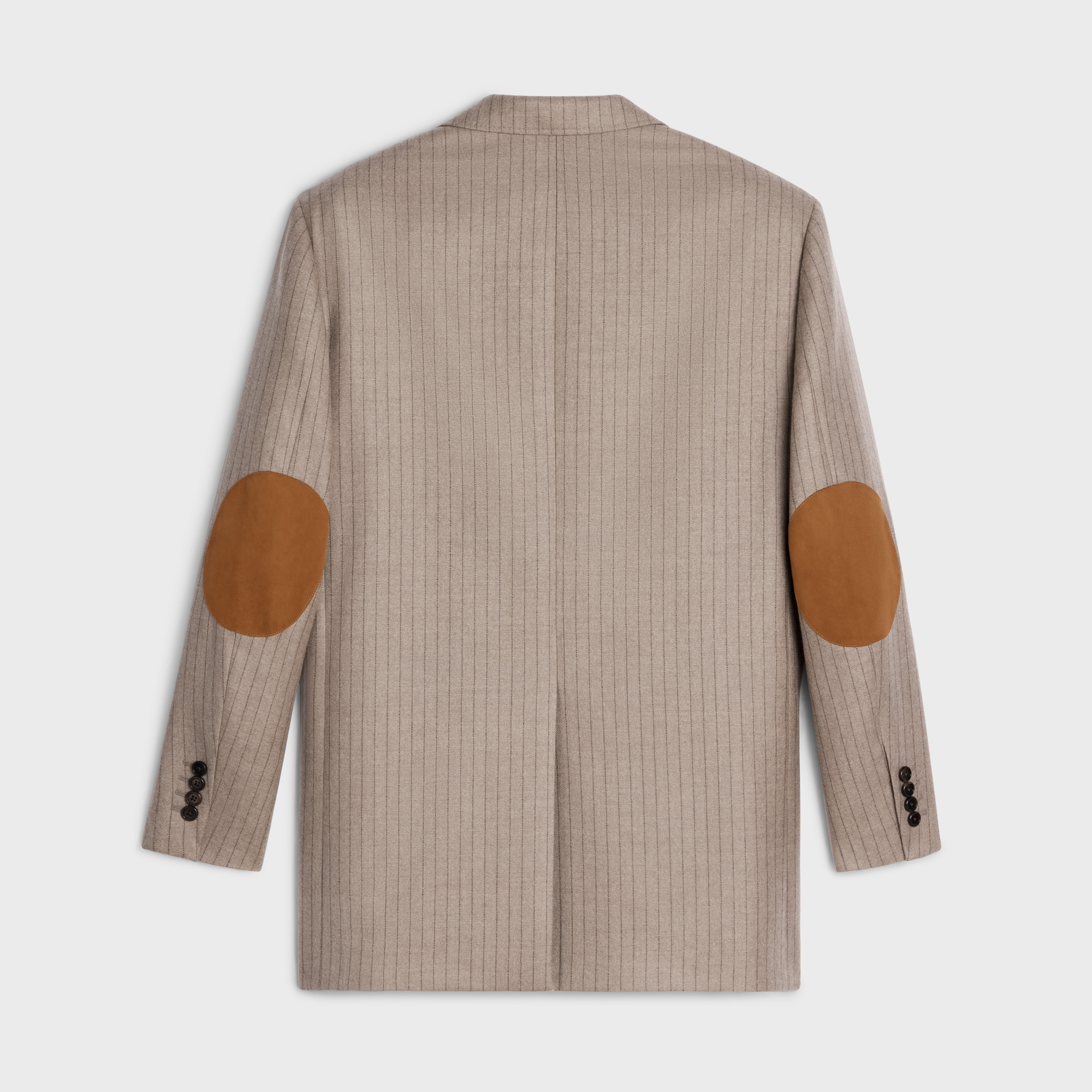 garçon jacket with elbow patches in cashmere flannel - 2
