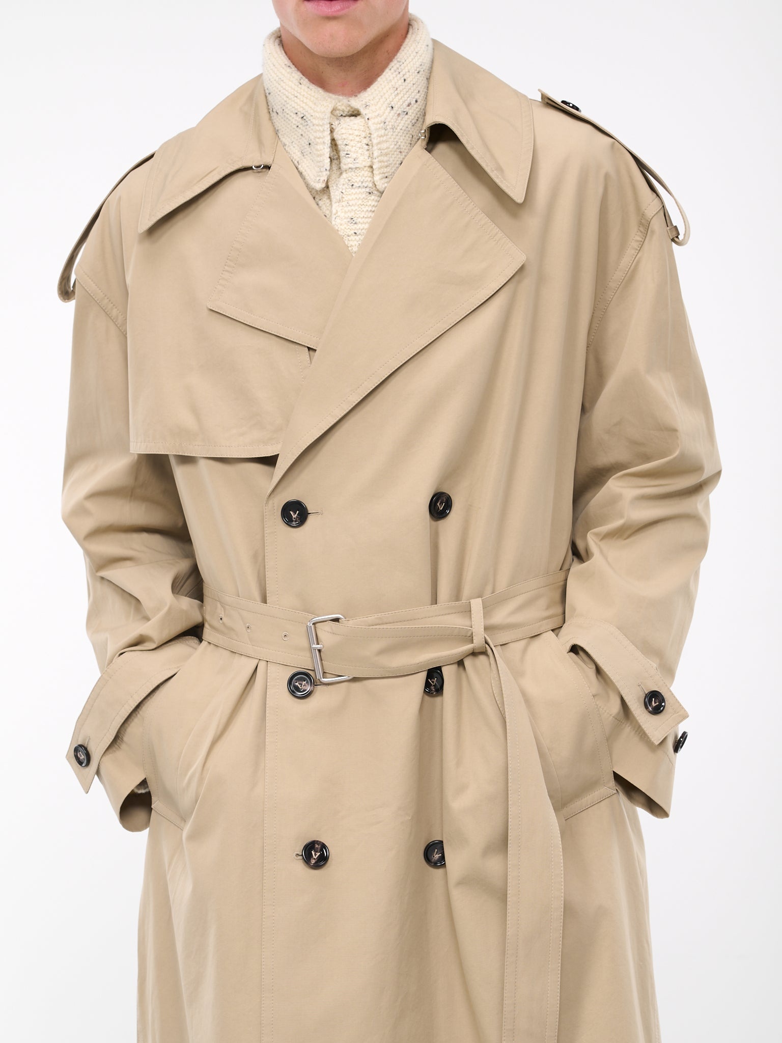 Twill Trench Coat - 4