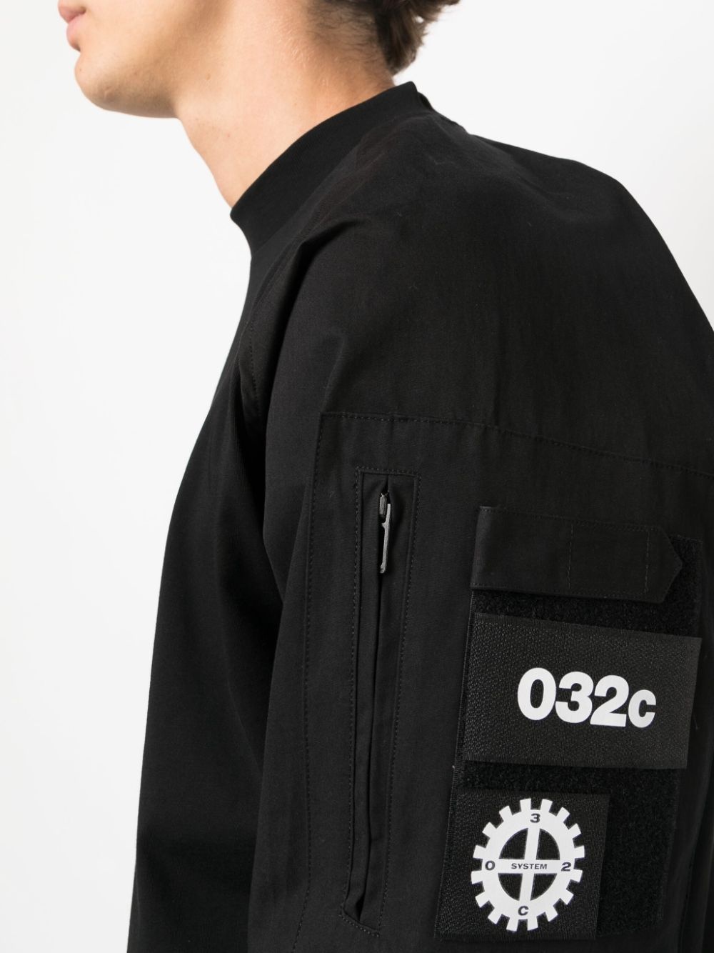 multiple-patches organic cotton sweatshirt - 5