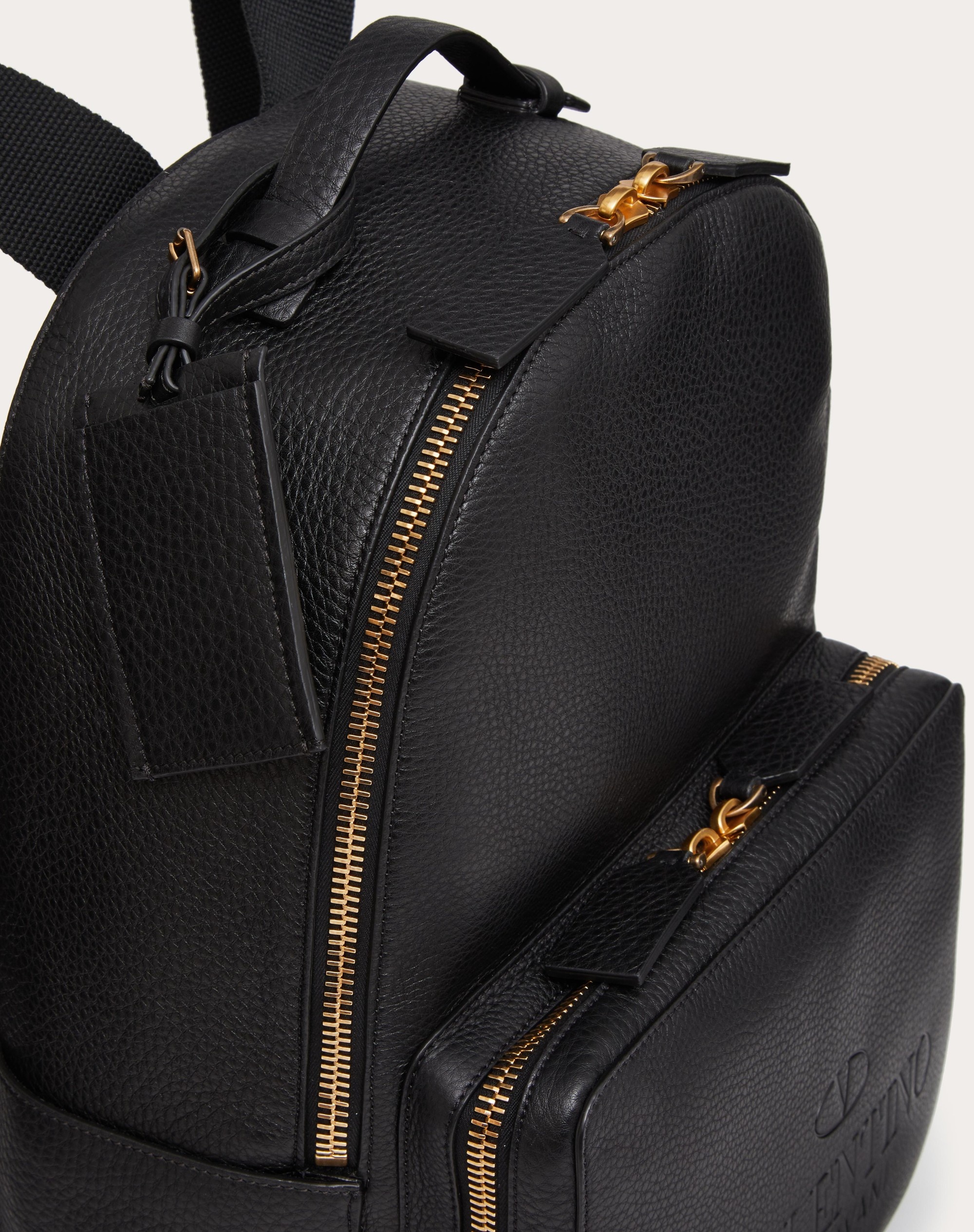 VALENTINO GARAVANI IDENTITY LEATHER BACKPACK - 5