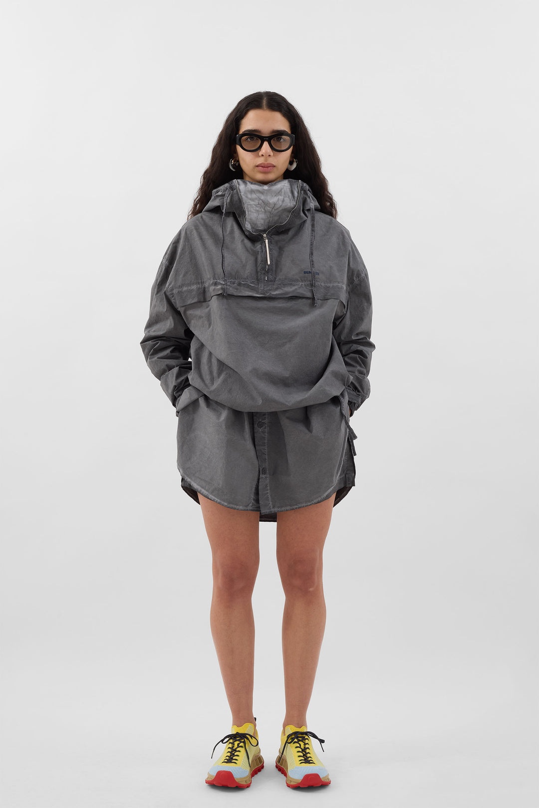 ELASTIC SHORTS / anthracite - 2