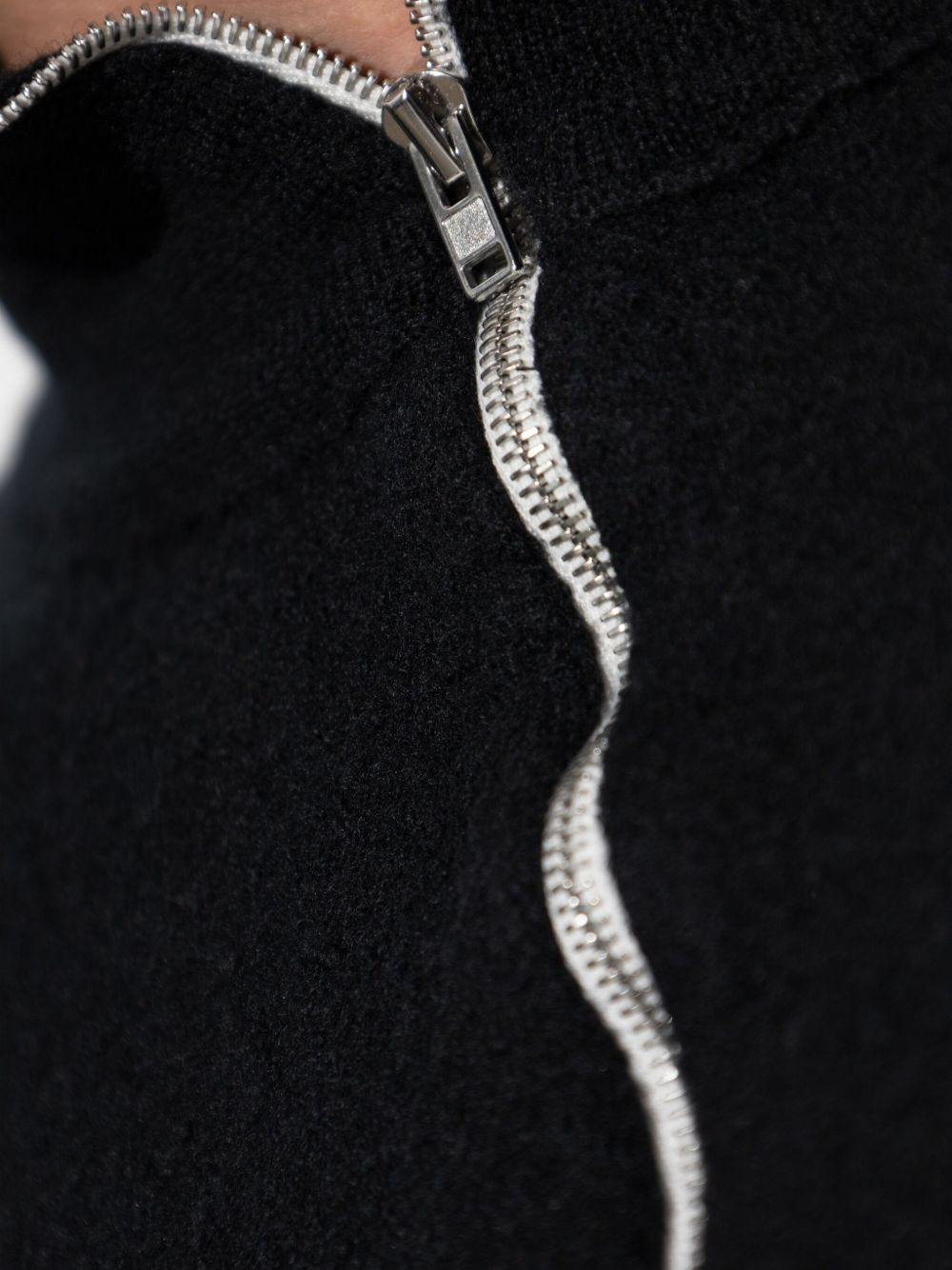 high-neck front-zip sweater - 5