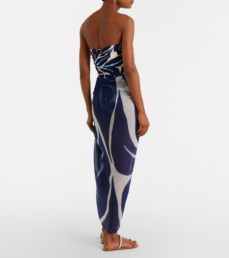 Luana printed beach cover-up 5