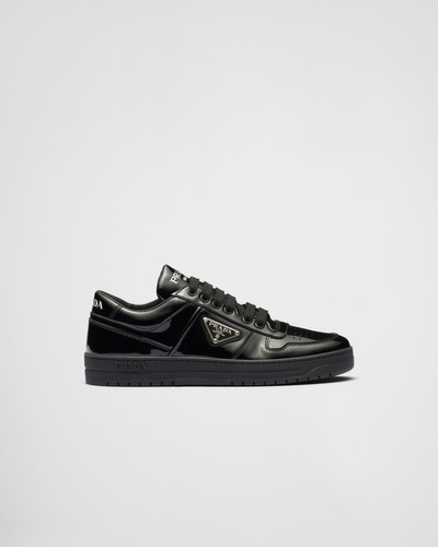 Prada Downtown patent leather sneakers outlook