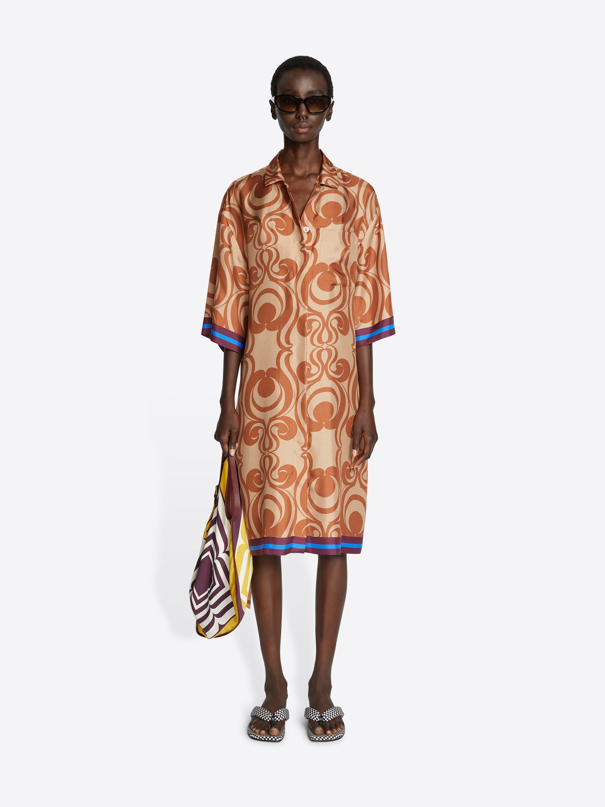 SILK SHIRT DRESS - 2