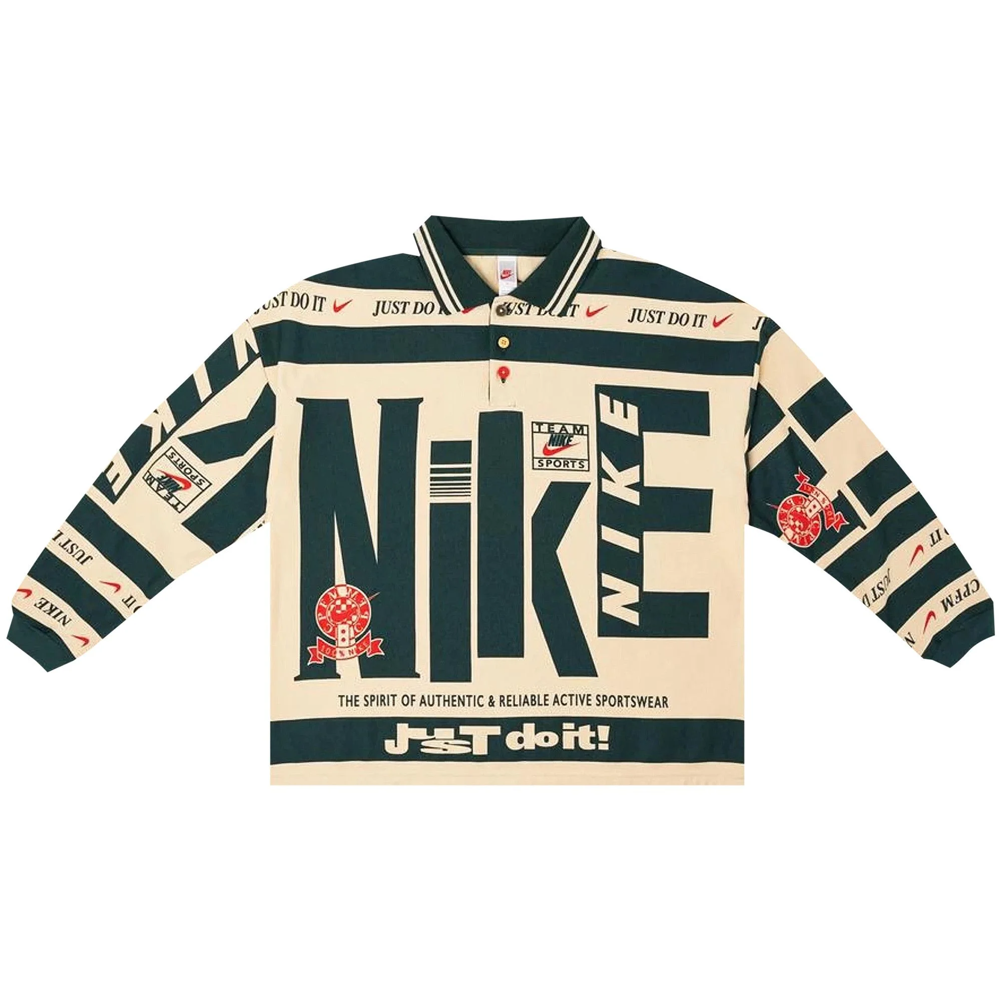 Nike x Cactus Plant Flea Market Long-Sleeve Polo 'Natural' - 1