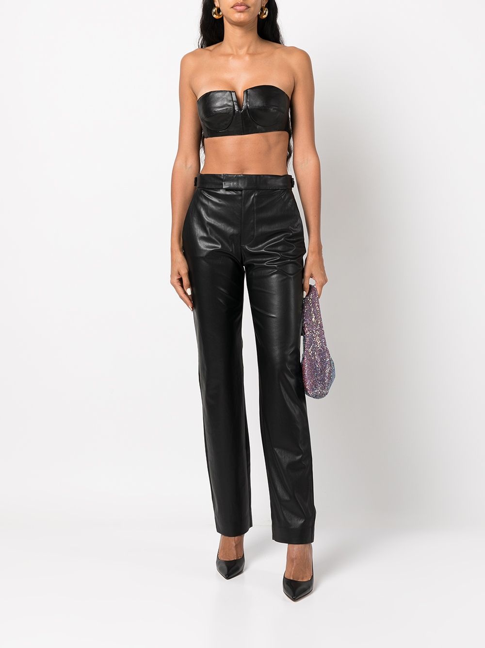Maren faux-leather trousers - 2